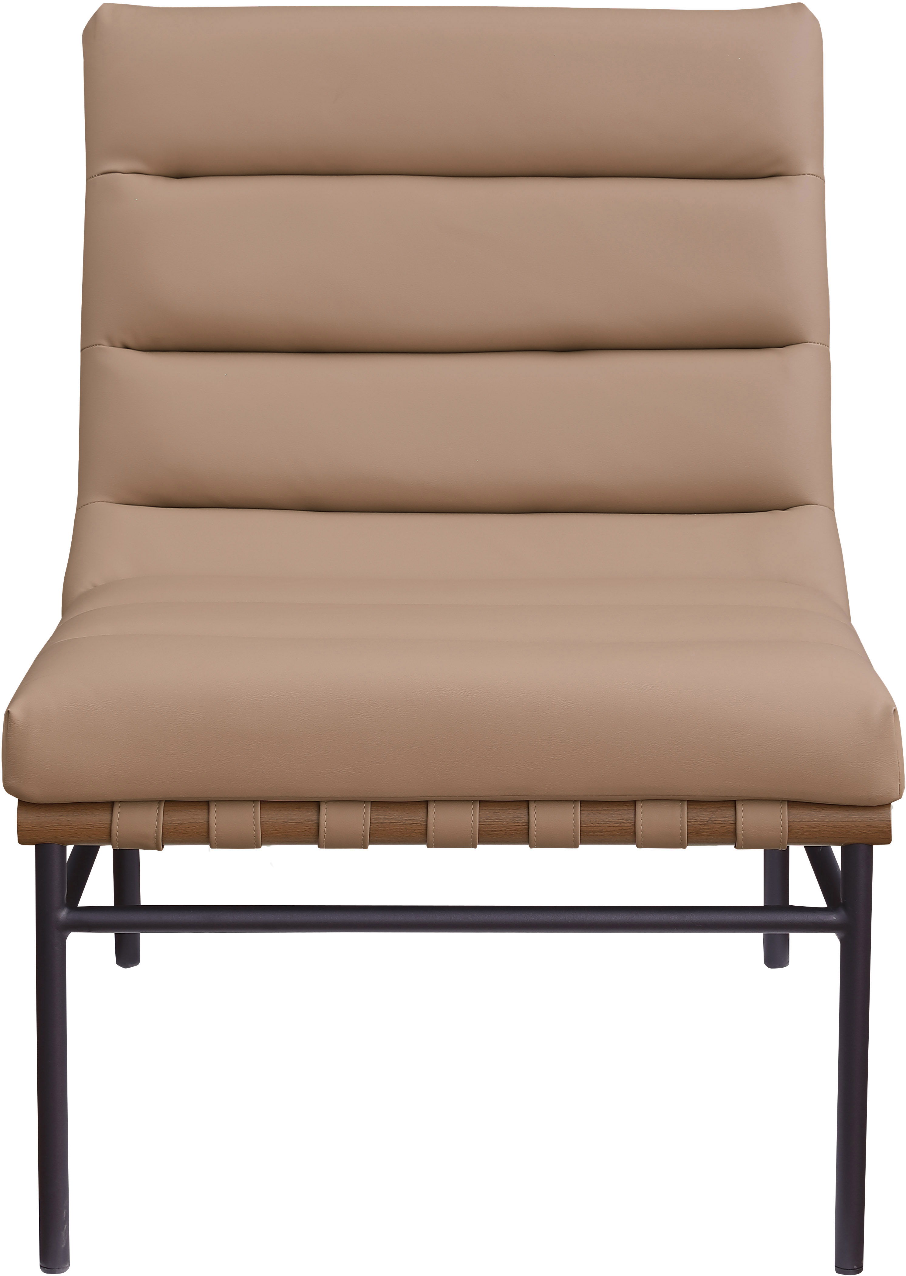 Burke - Faux Leather Accent Chair - Tan