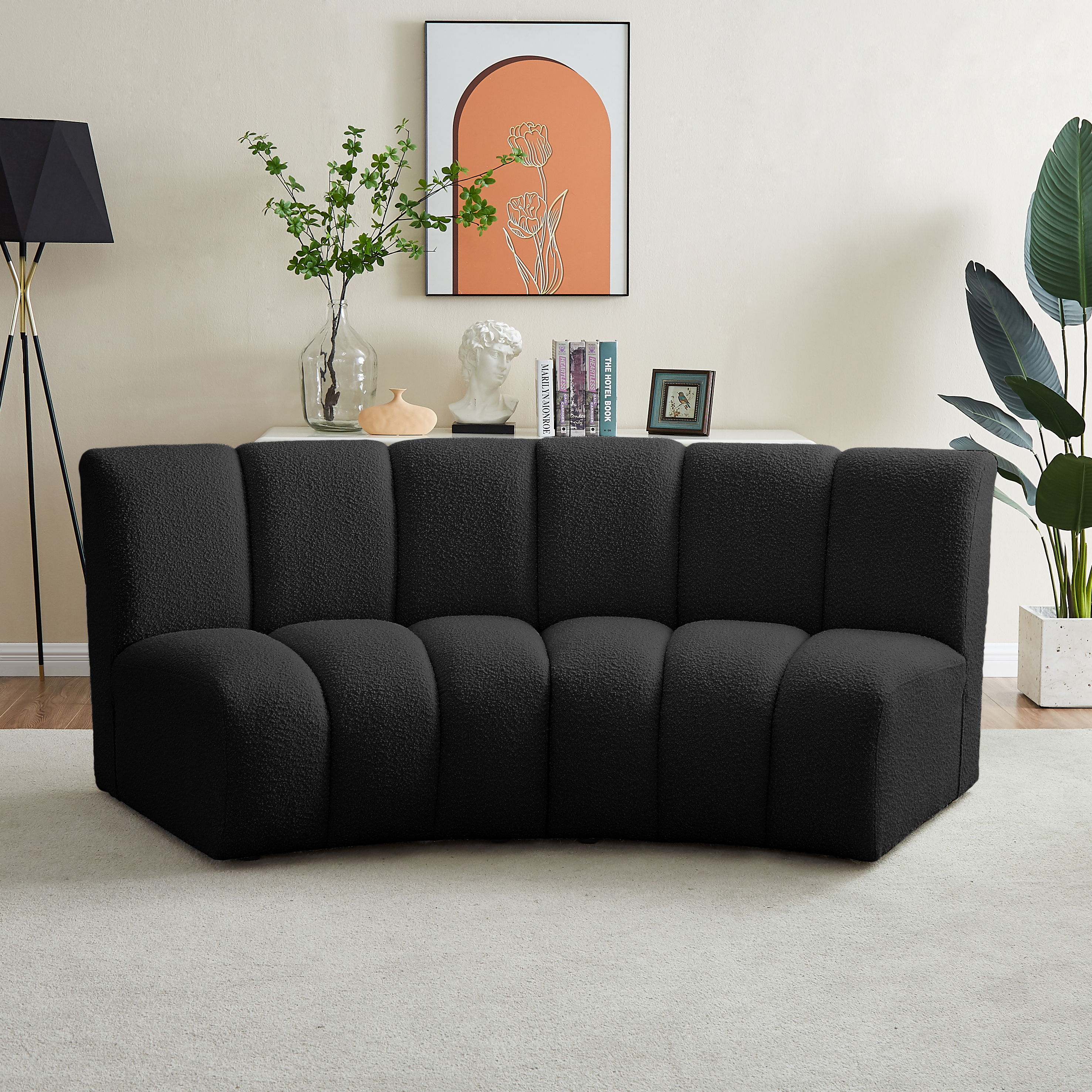 Infinity - 2 Piece Modular Sectional - Black
