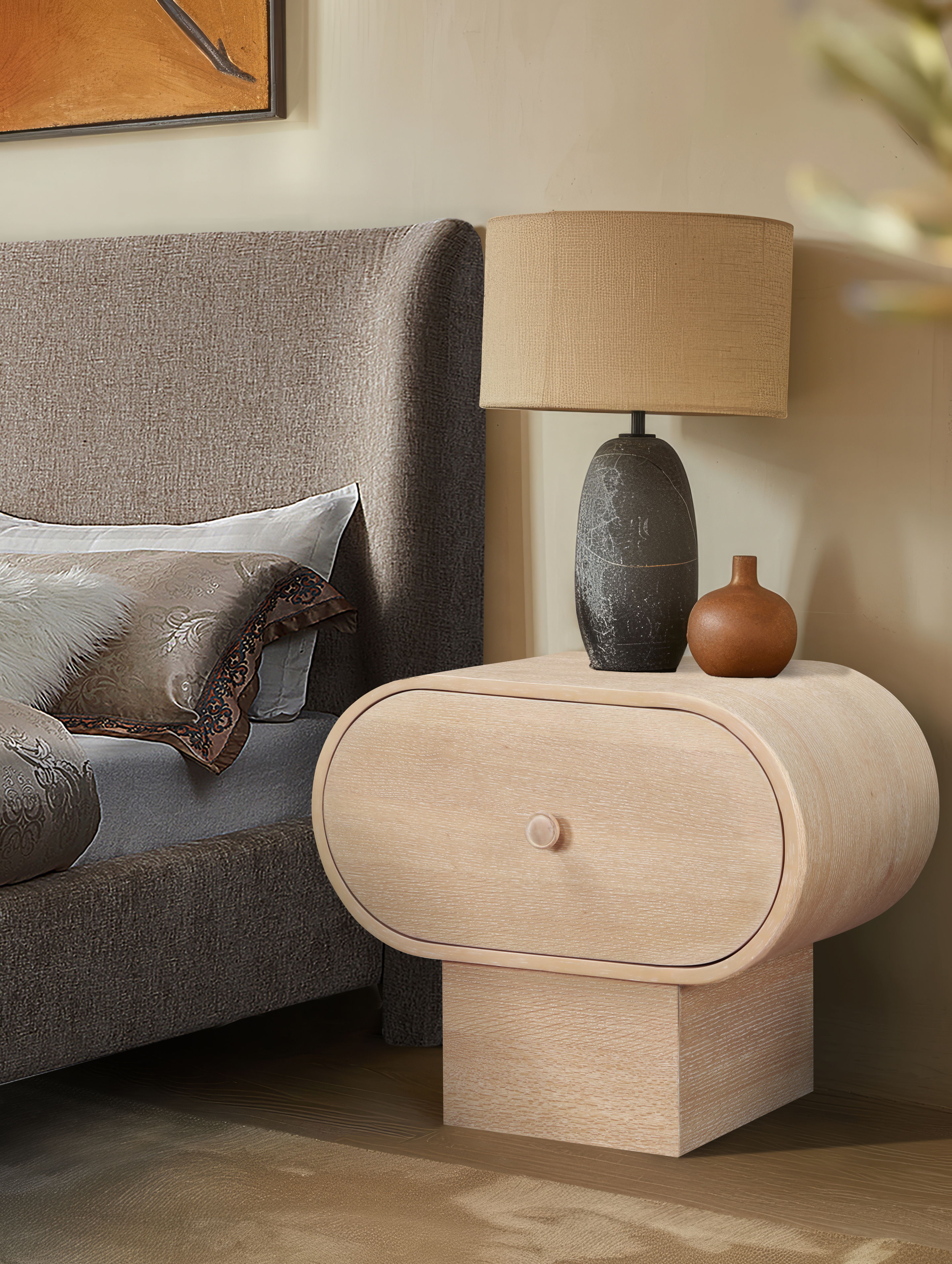 Harlow - Night Stand - Natural