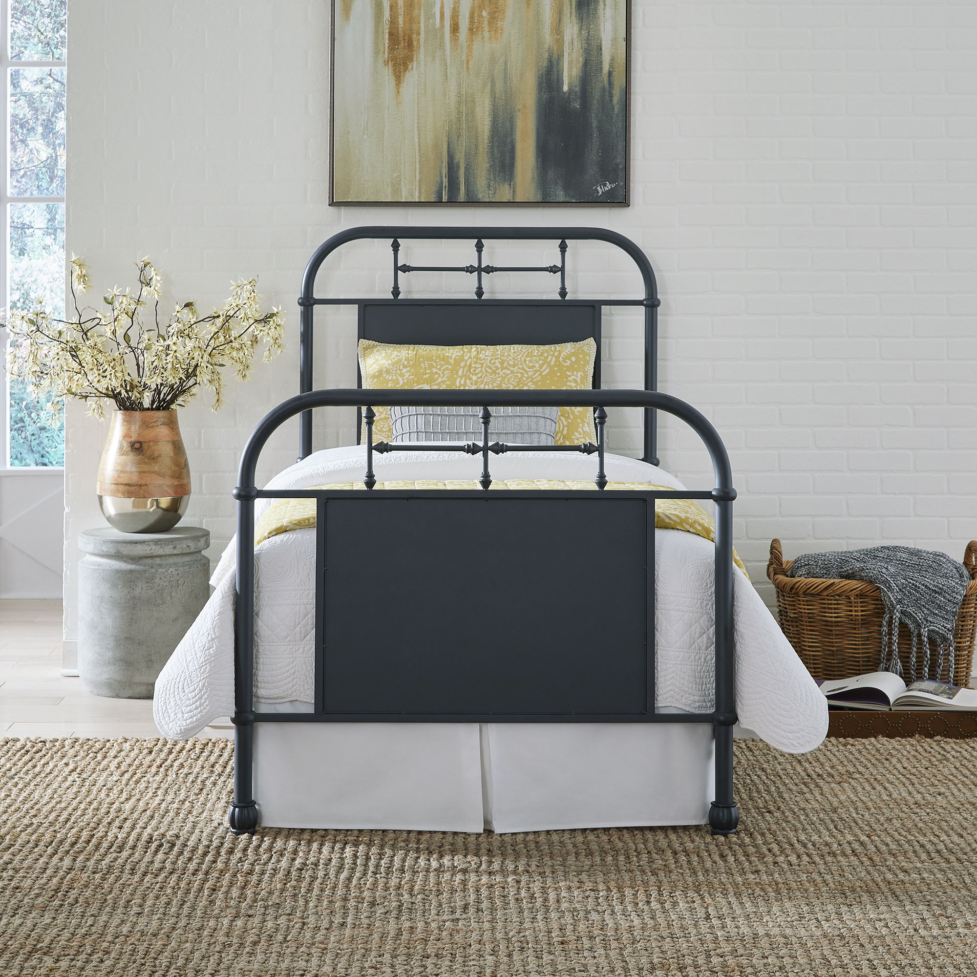 Liberty Furniture Vintage Series - Full Metal Bed - Navy