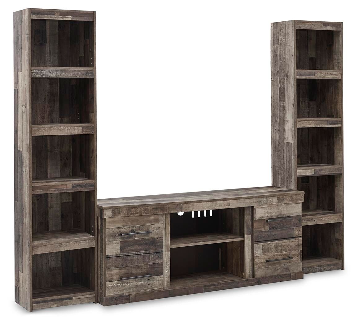Derekson – 3-Piece Entertainment Center – Multi Gray