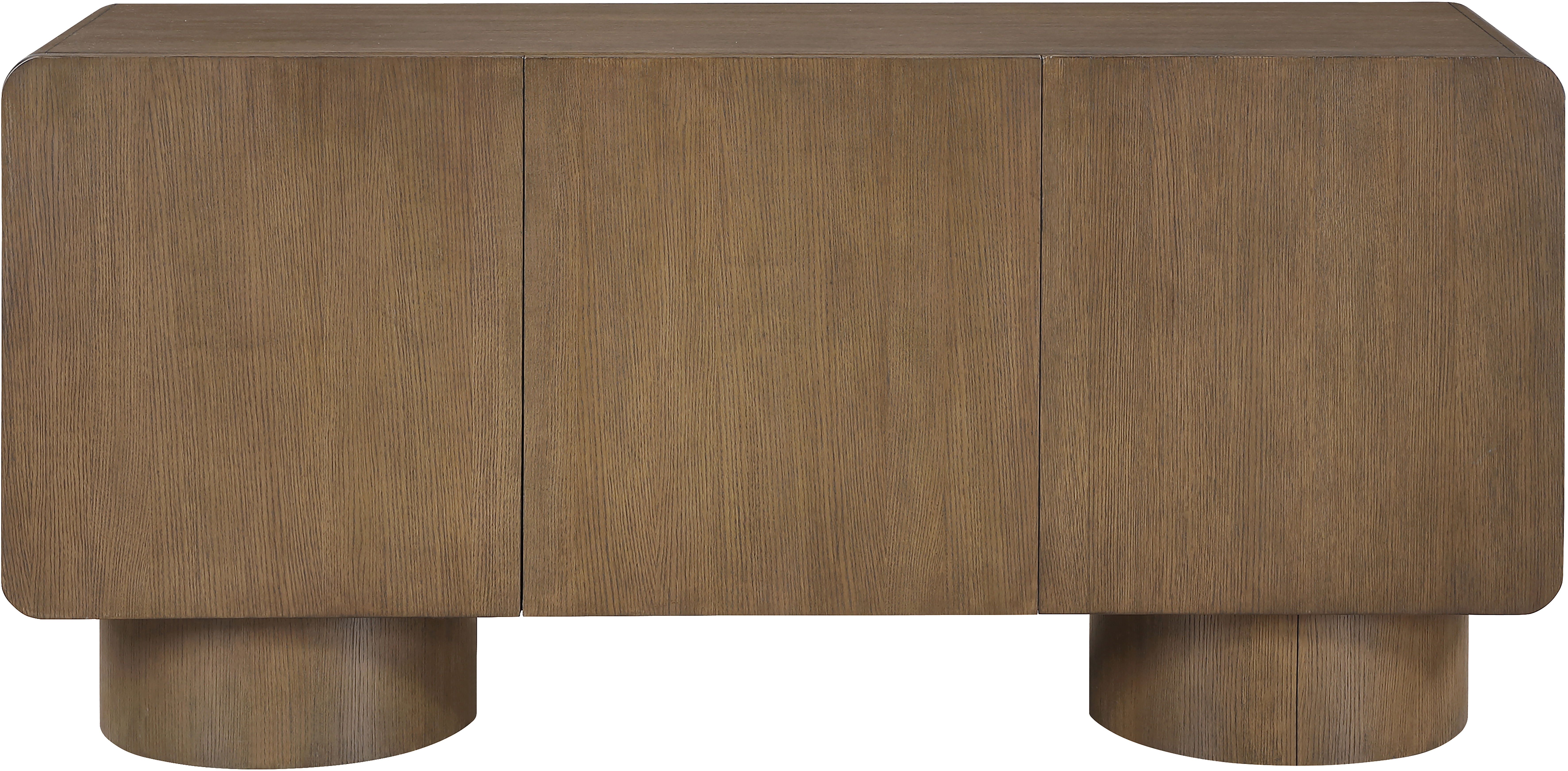 Adagio - Solid Wood And Oak Veneer Sideboard/Buffet - Brown