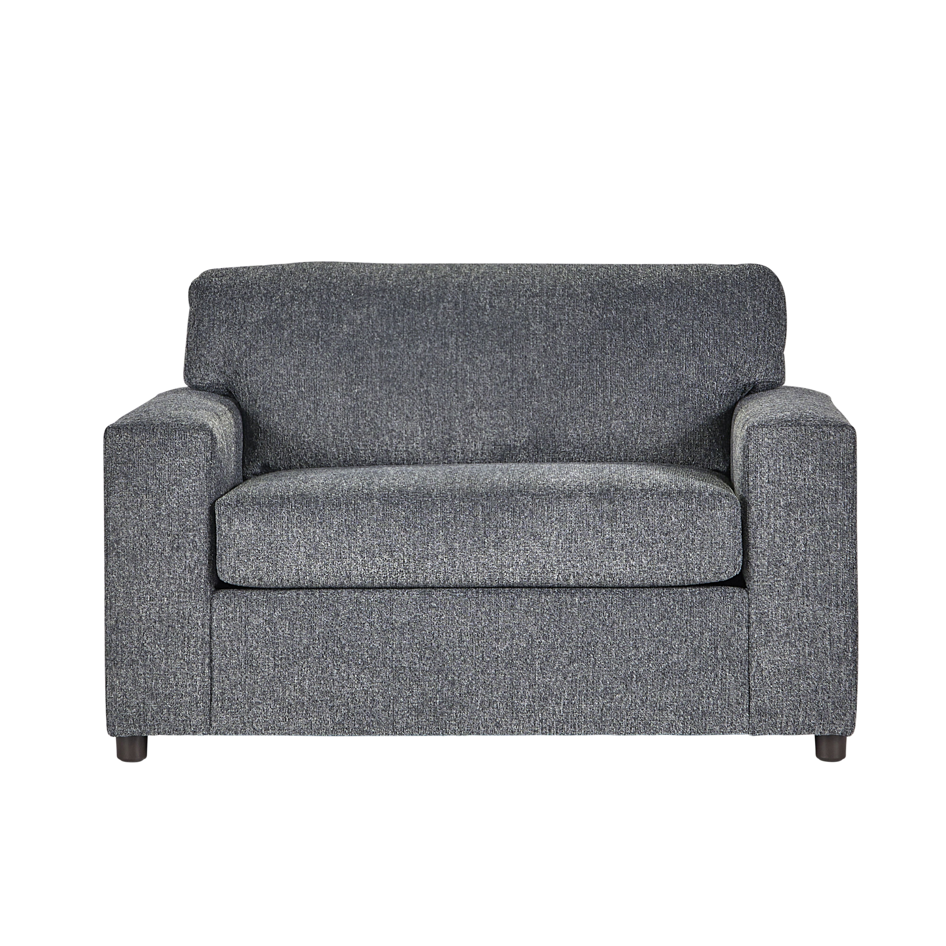 Kylo - 2 Piece Living Room Set (Sofa & Cuddle Chair) - Ash Gray
