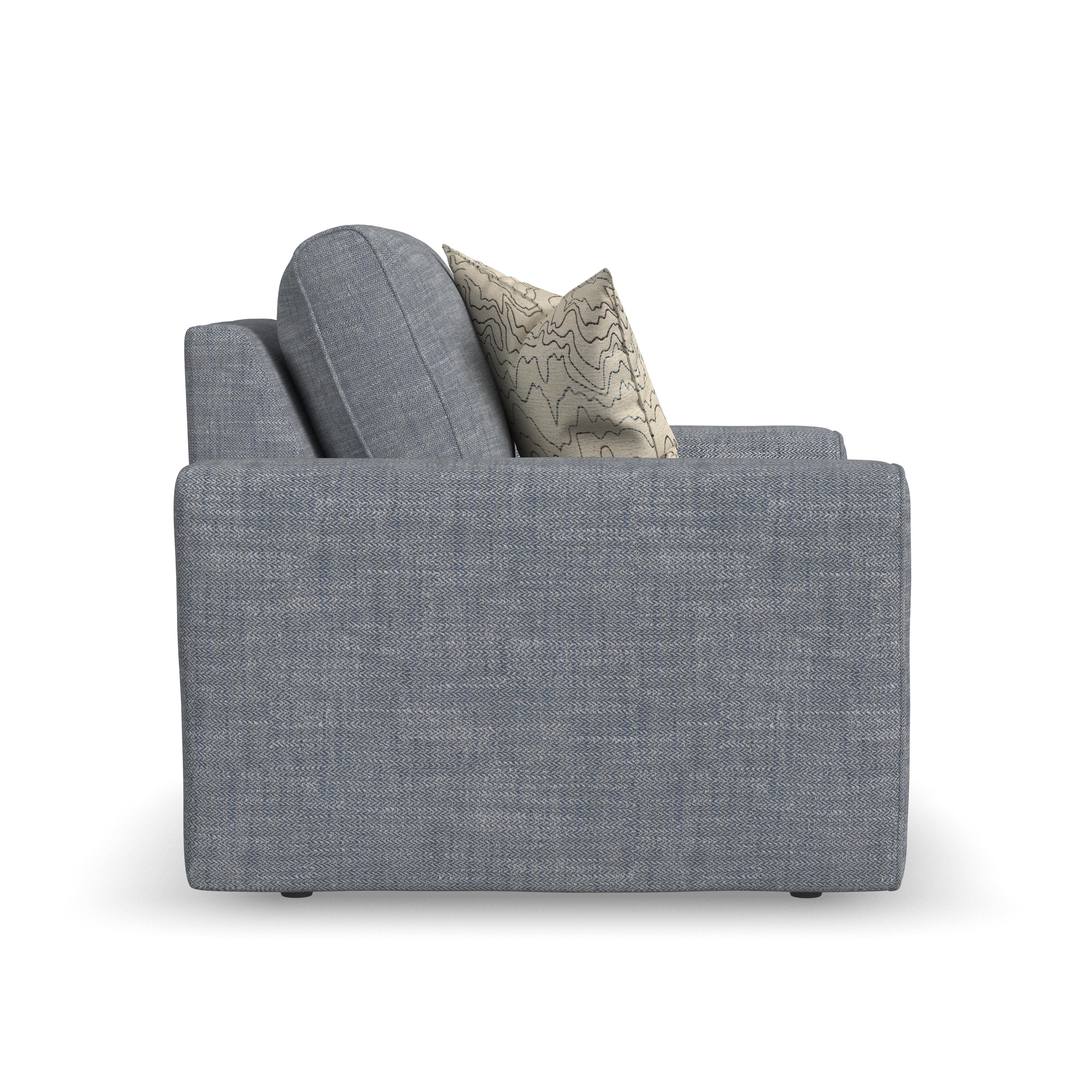 Dawson - Fabric Stationary Chair, dark brown, view 5