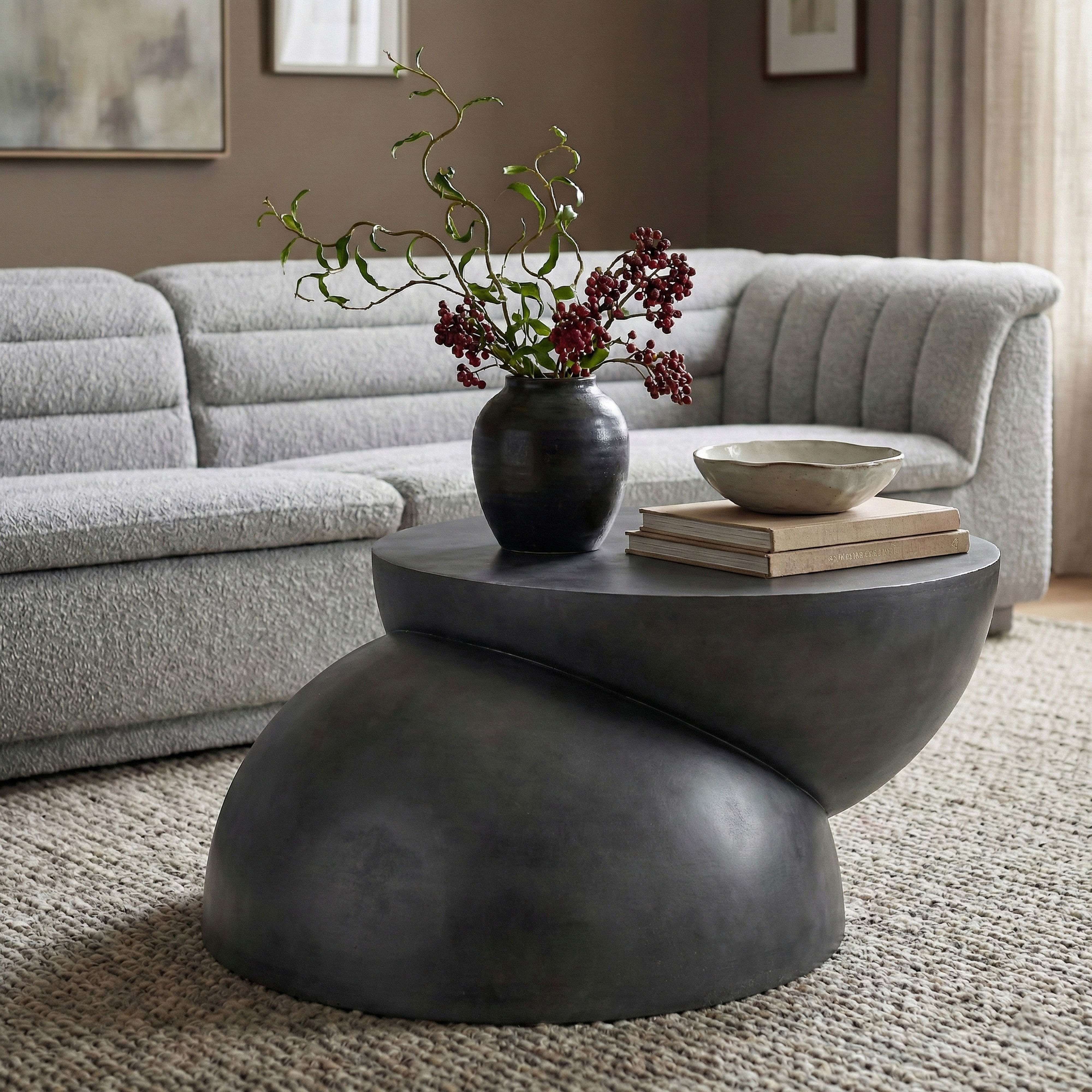 Boulder - Iron Coffee Table - Black