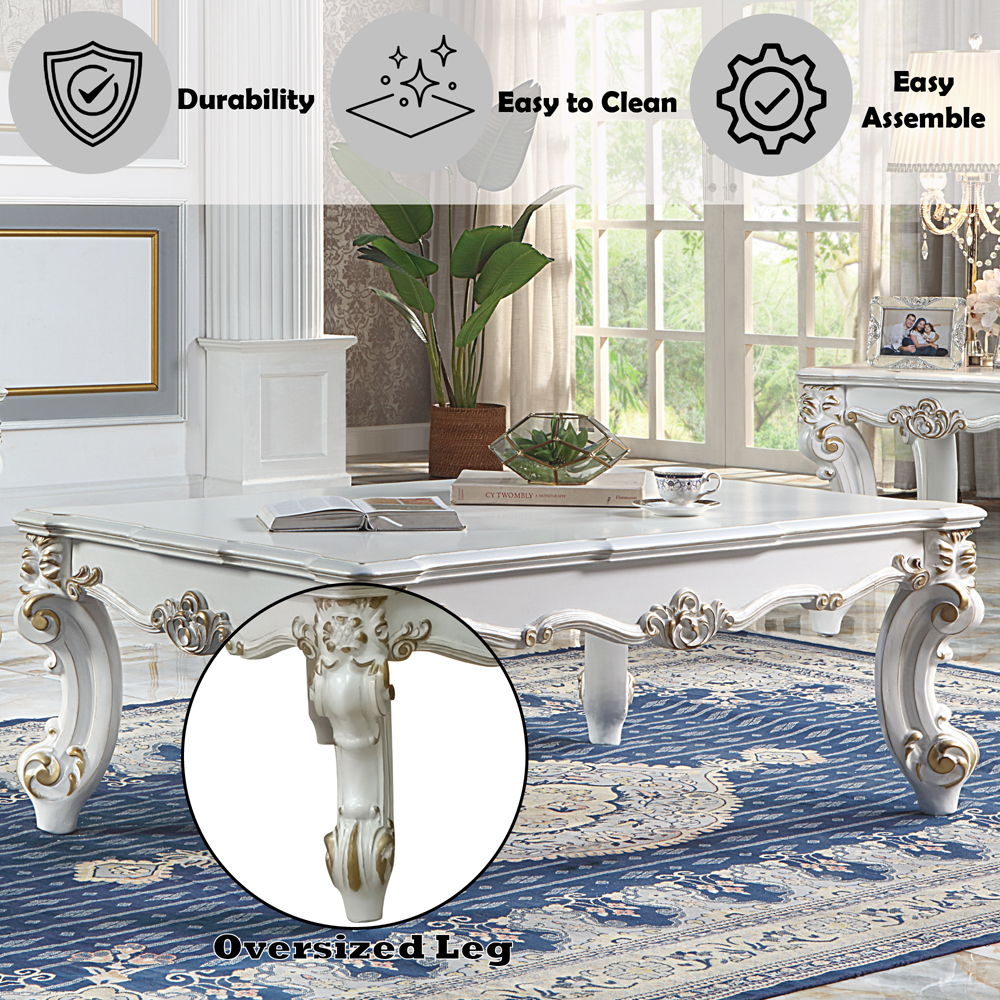 Vendome II - Coffee Table - Antique Pearl, silver, view 8