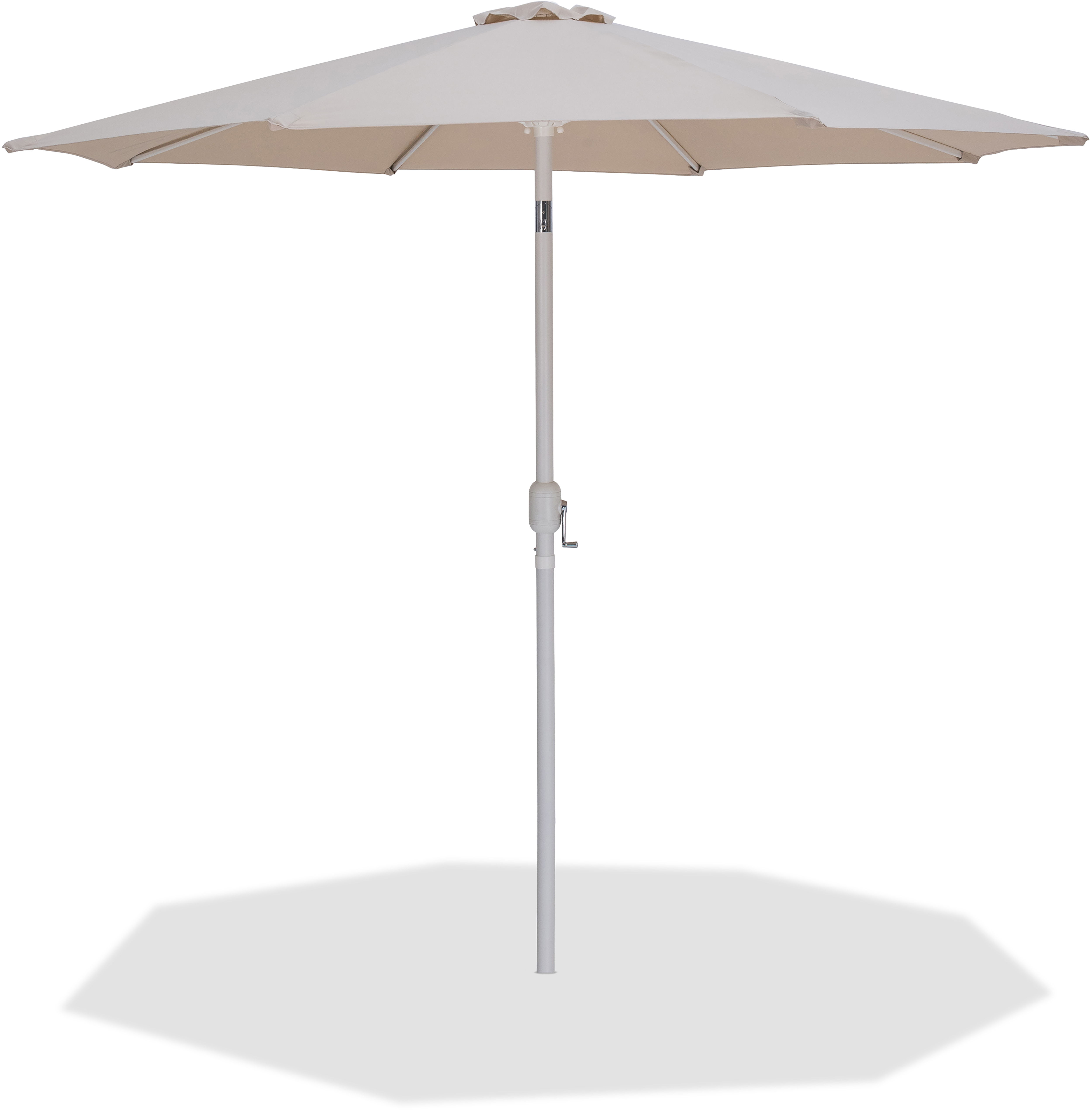 Fiji - Patio Umbrella With White Pole - Beige