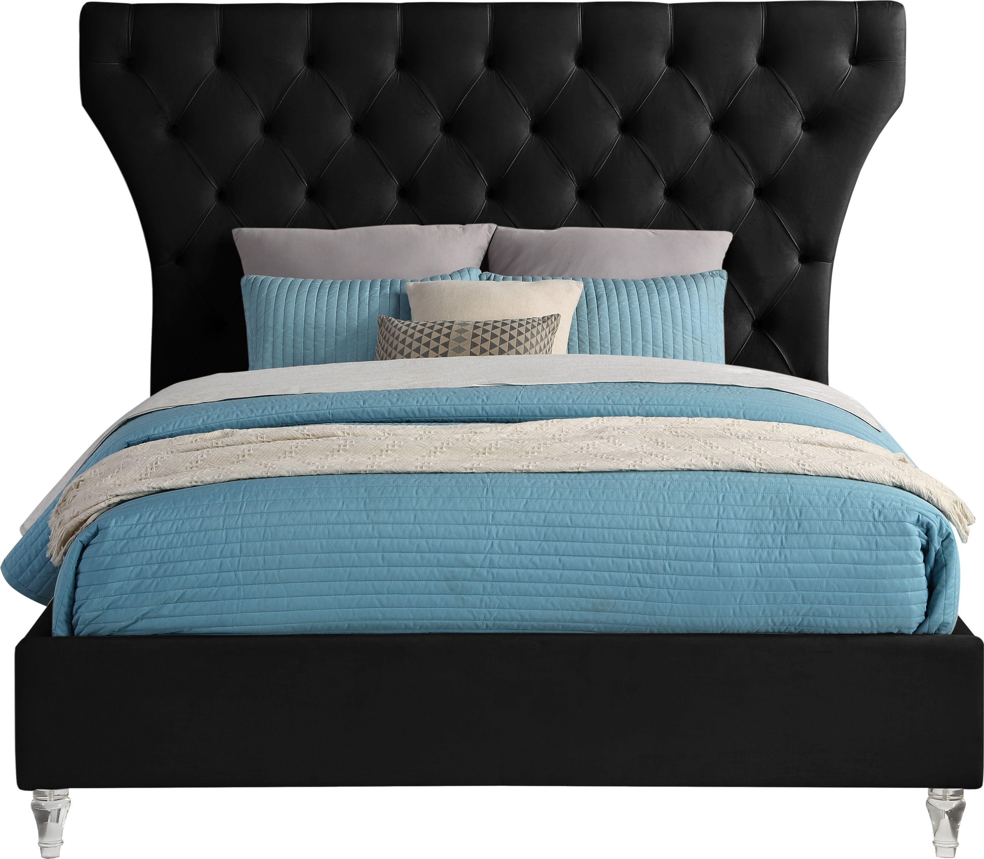 Kira - Queen Bed - Black