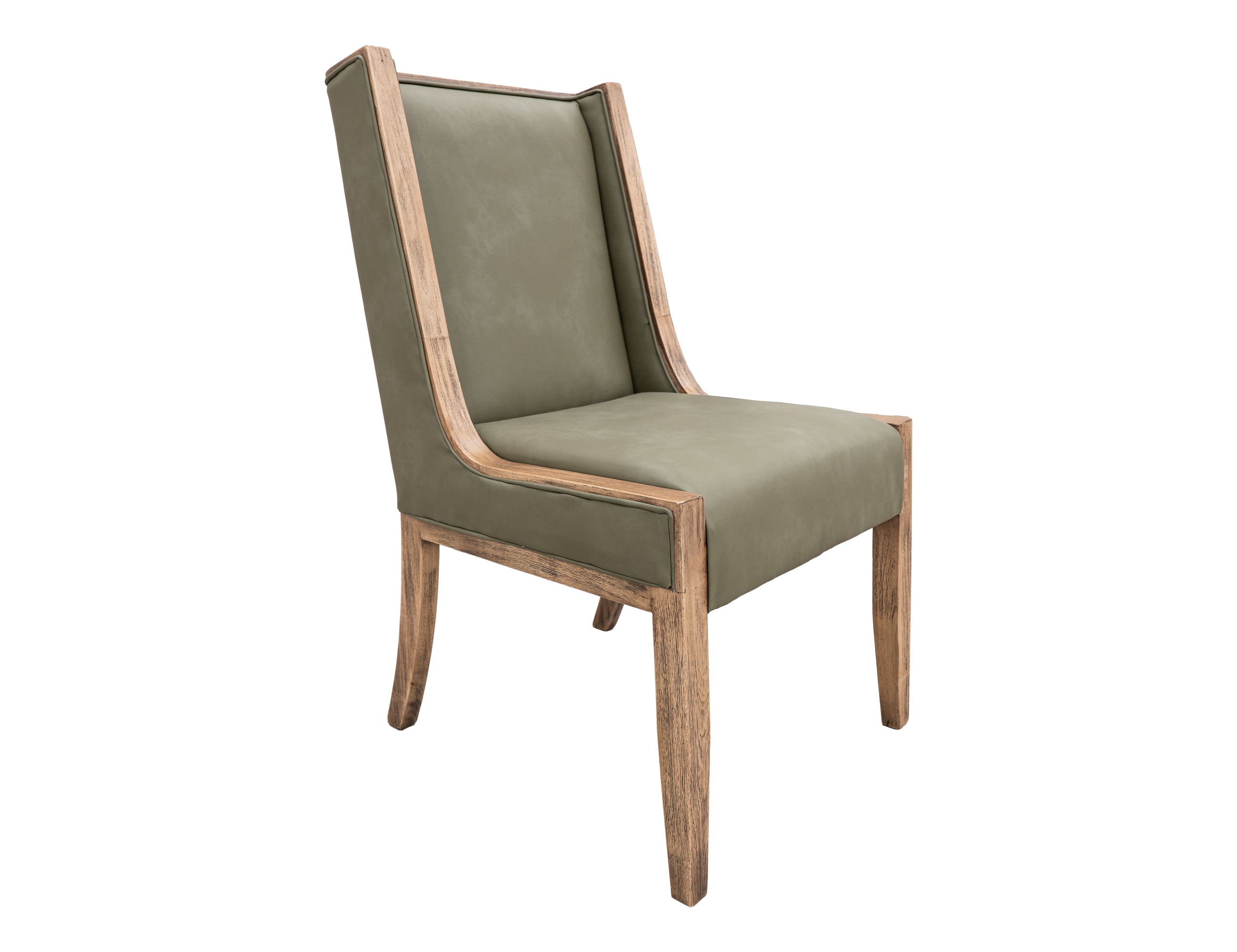 International Furniture Direct Balam - Upholstered Chair (Set of 2) - Brown / Green