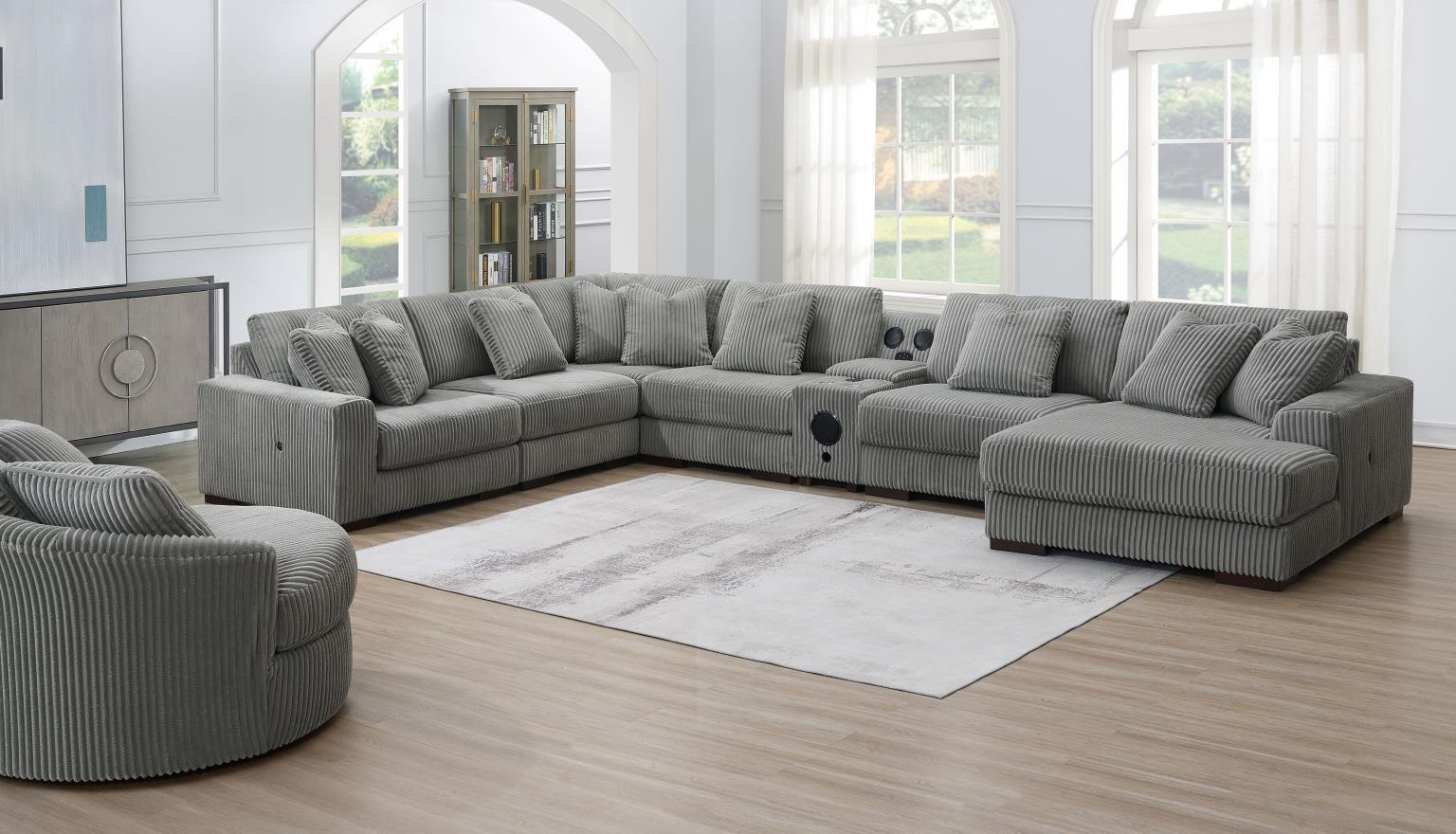 U243 - Armless Chair - Gray