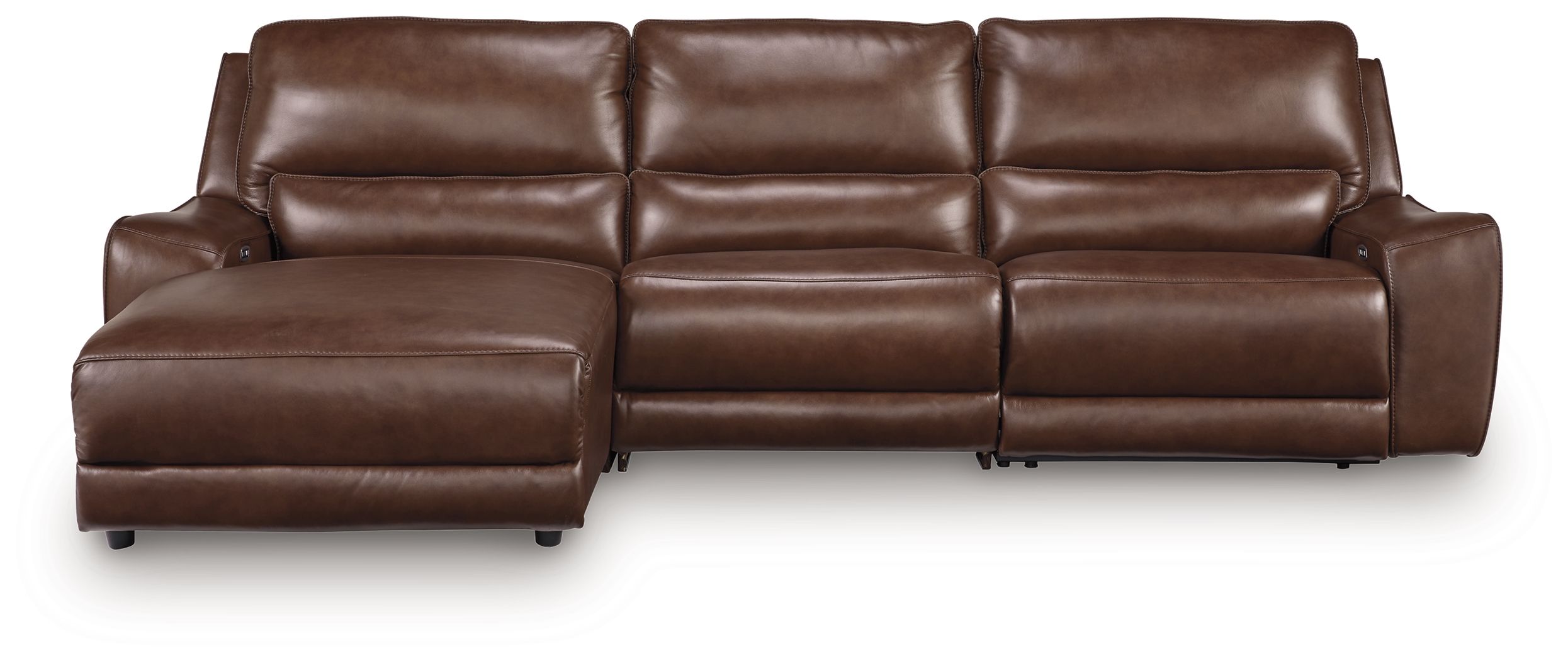 3 Pc · Power Reclining Sofa With LAF Press Back Power Chaise