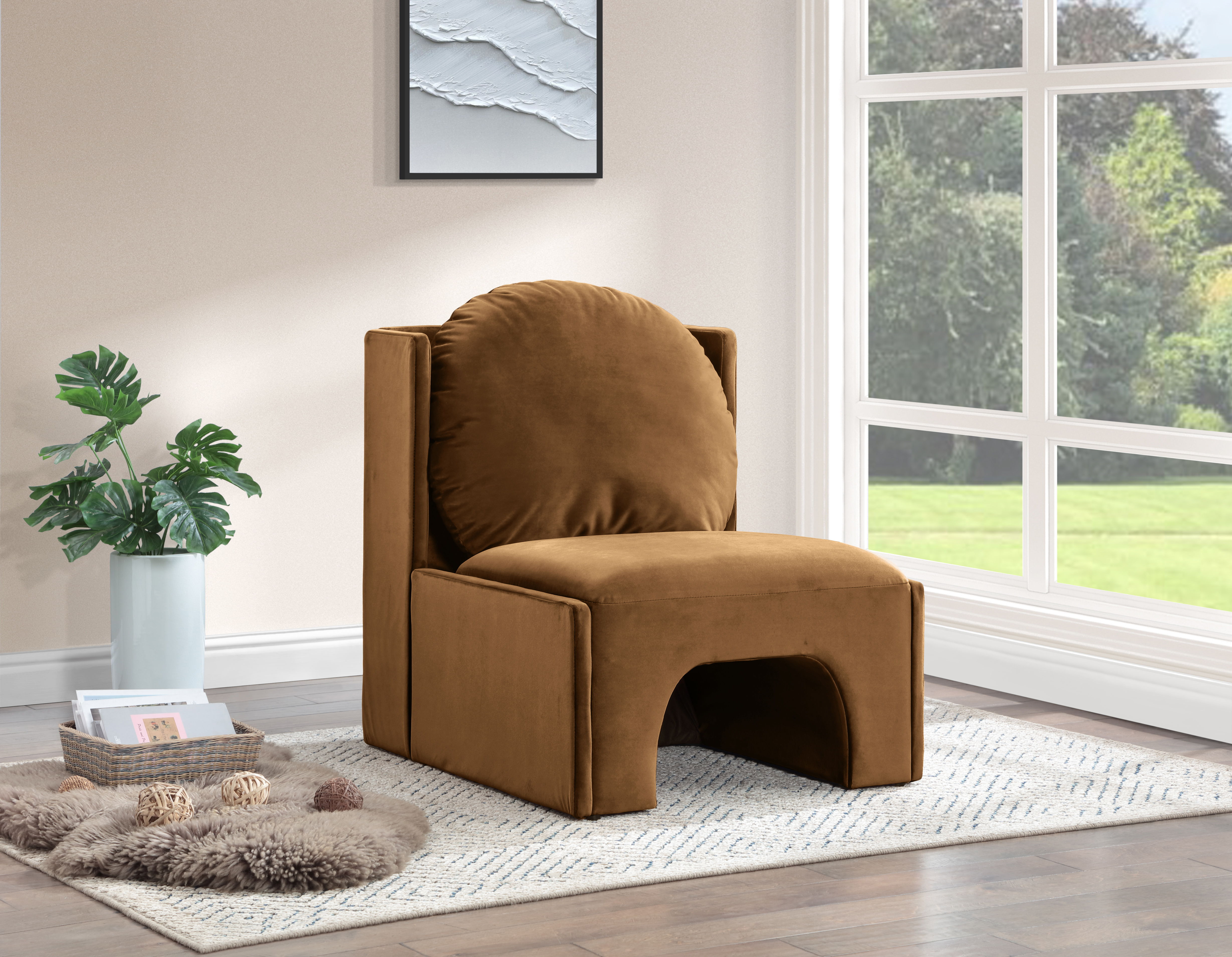 Sigma - Accent Chair - Saddle