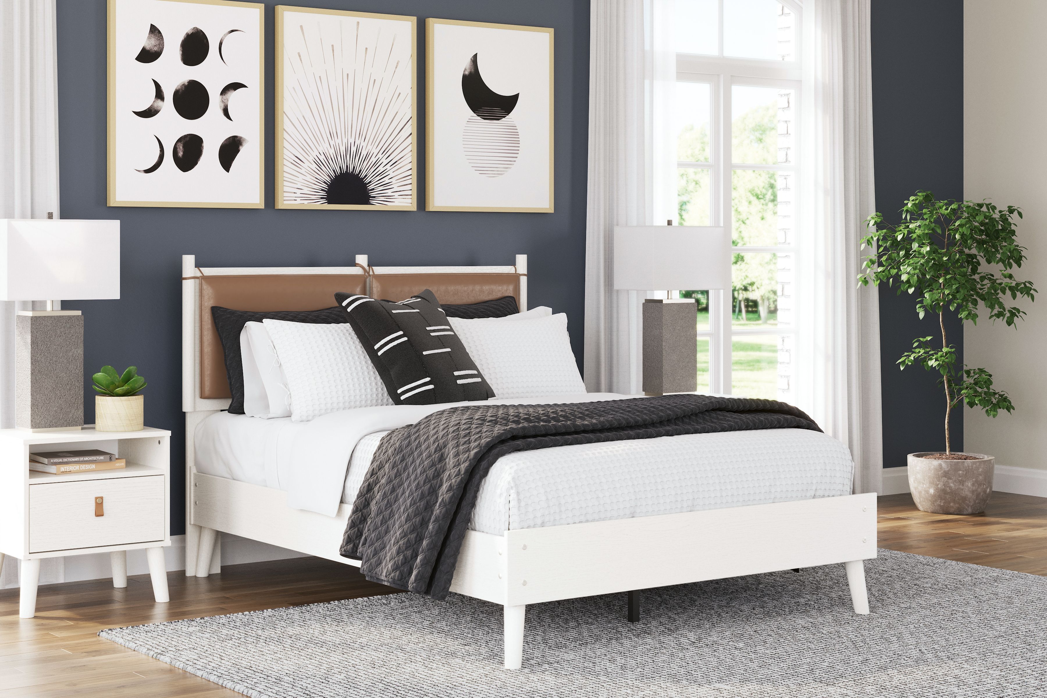 Ashley Aprilyn - White - Full Panel Bed