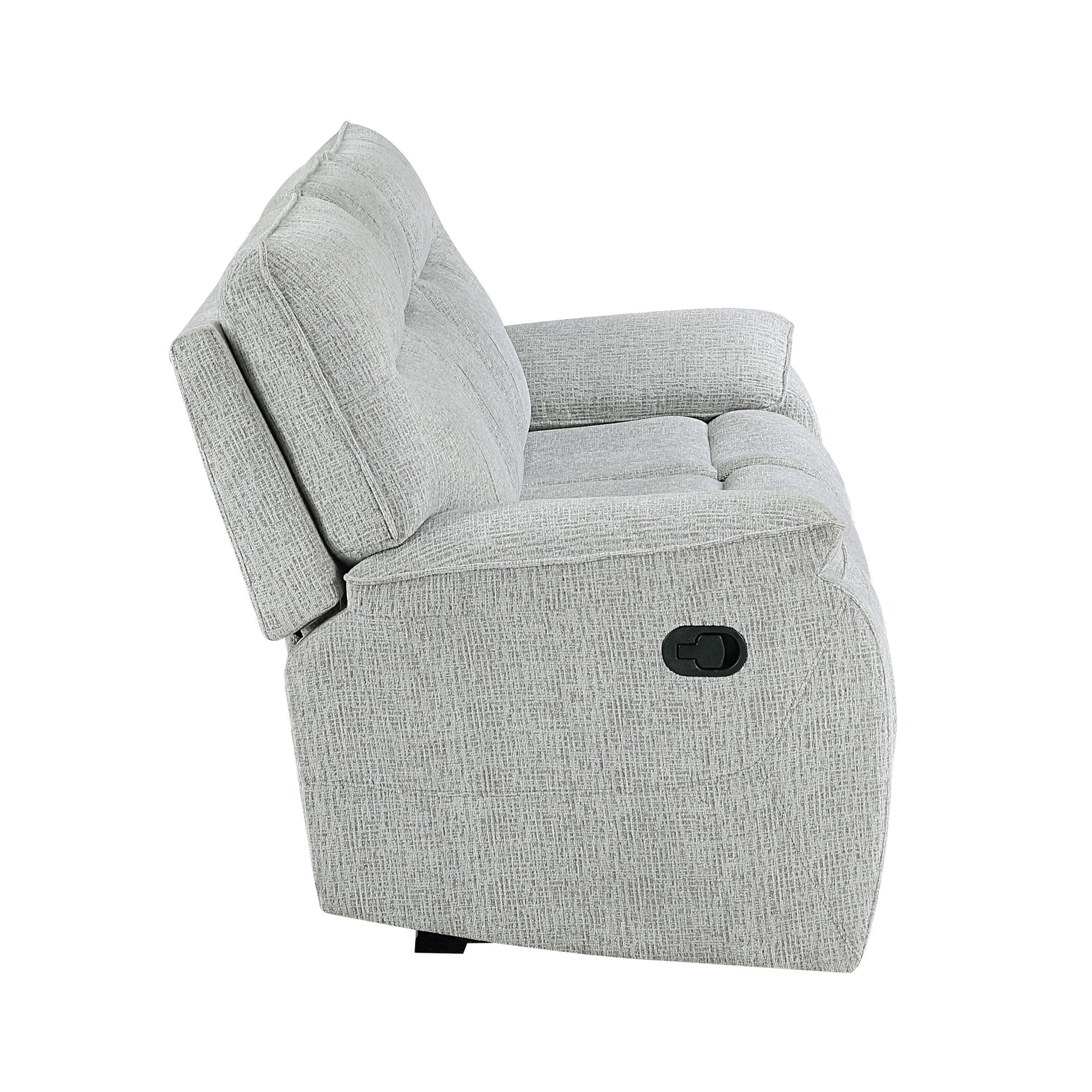 Chablis - Reclining Sofa - Mist Gray, light gray, view 4