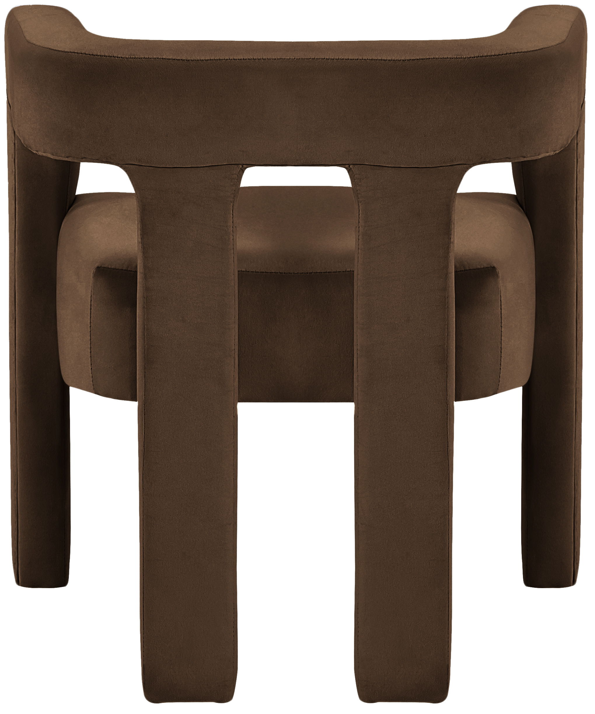 Athena - Velvet Dining Chair - Brown