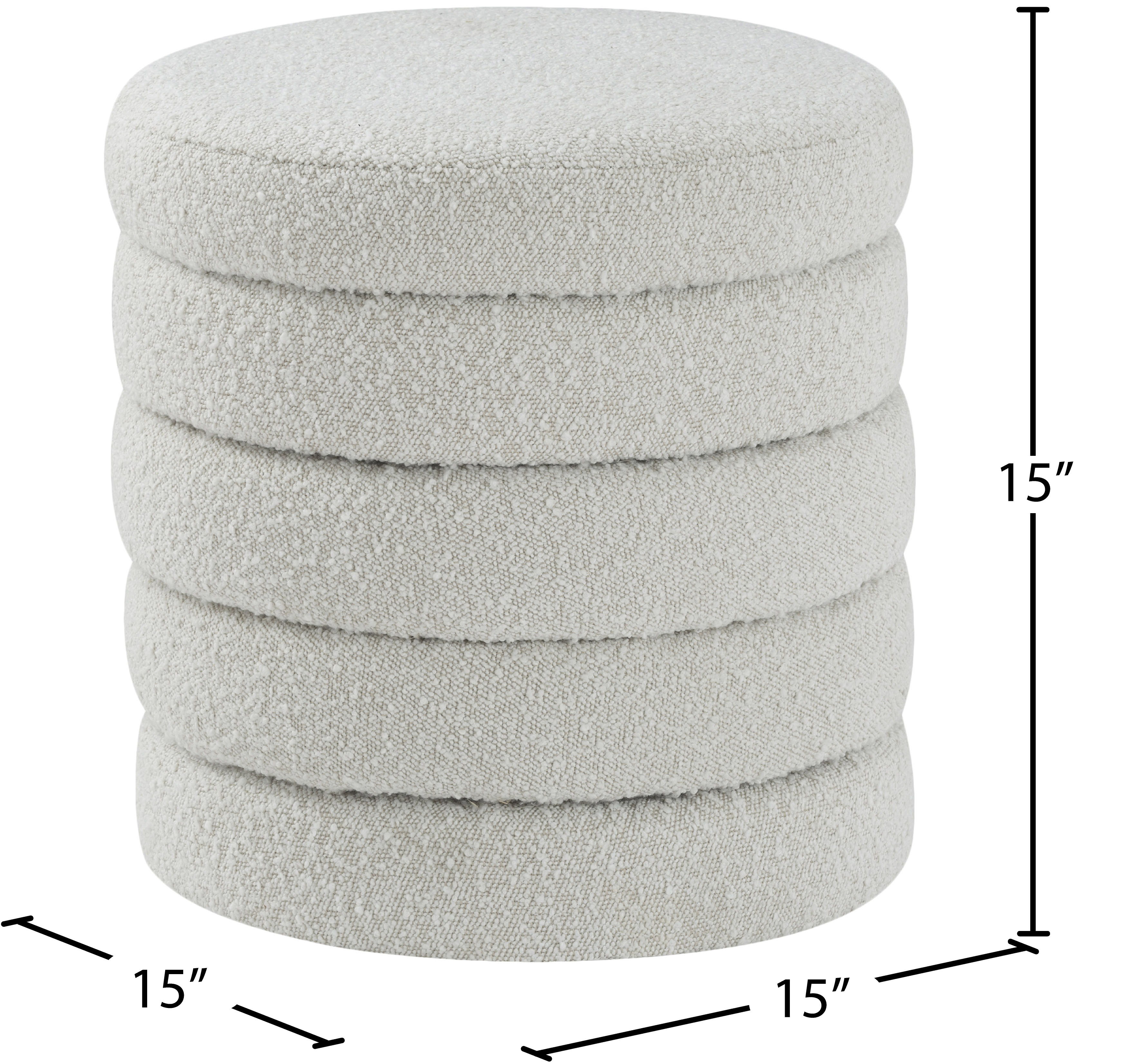 Aphia - Ottoman / Stool - Cream