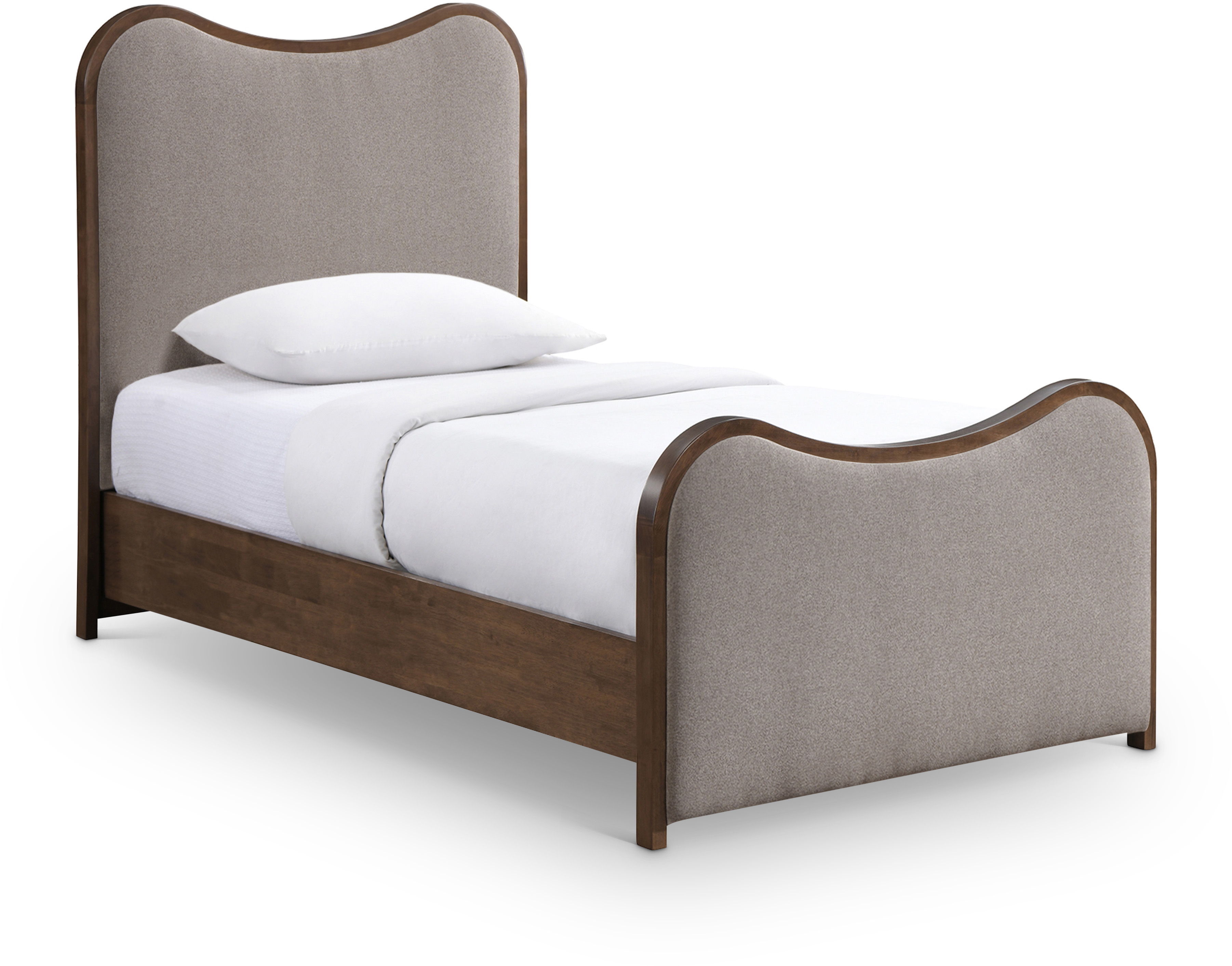 Arvada - Upholstered Twin Bed - Brown