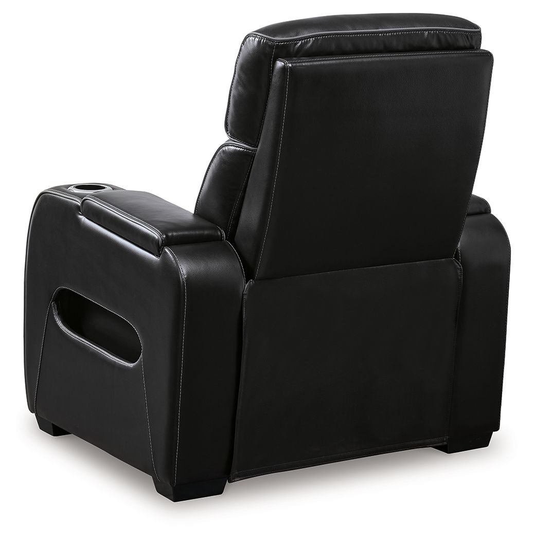 Ashley Furniture Boyington - Power Recliner/ Adj Headrest - Black - Image 6
