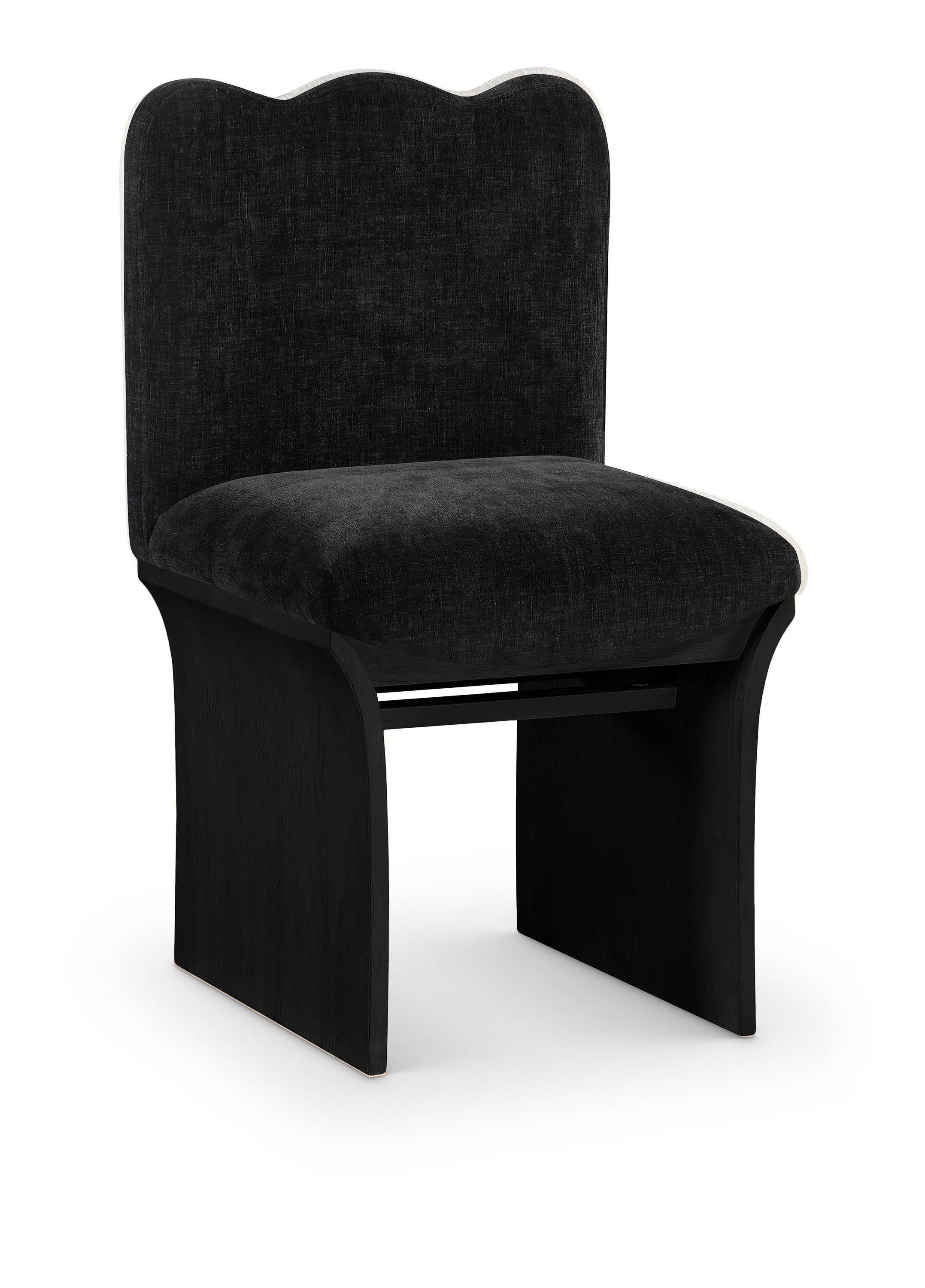 Shaw - Chenille Fabric Upholstered Dining Chair - Black