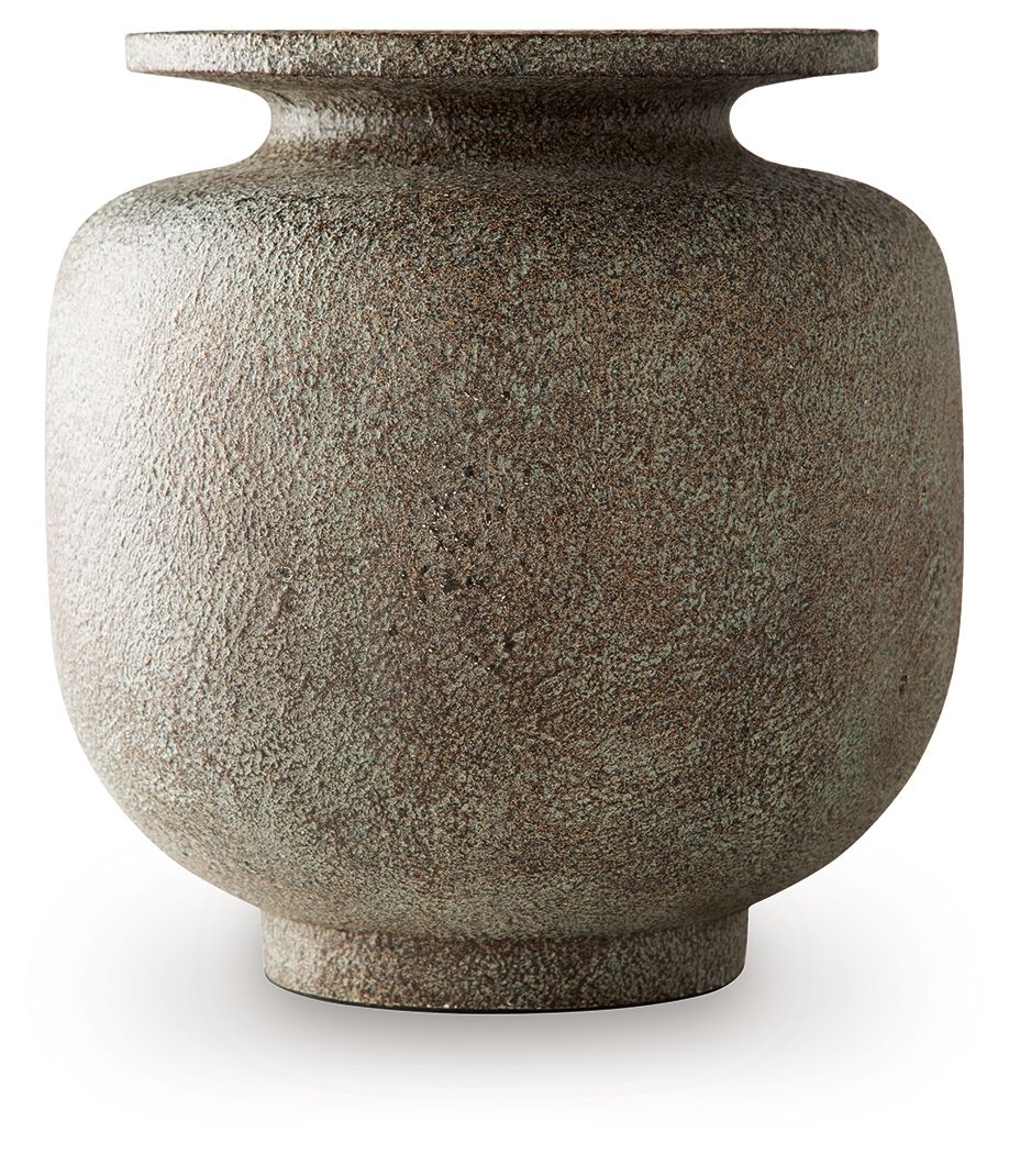 Jedwick - Vase - 11" - Gray / Brown