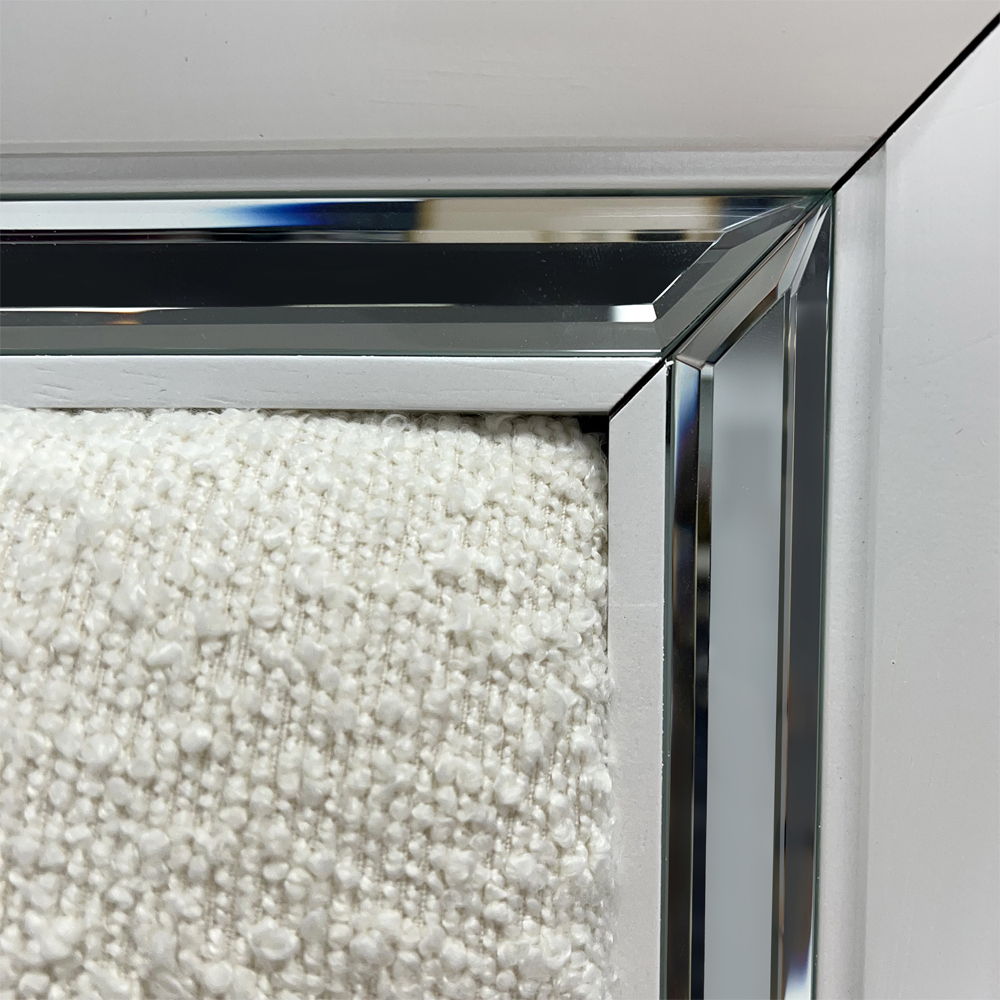 Tarian - Queen Bed With LED & Storage - White Boucle & Pearl White, white, view 5