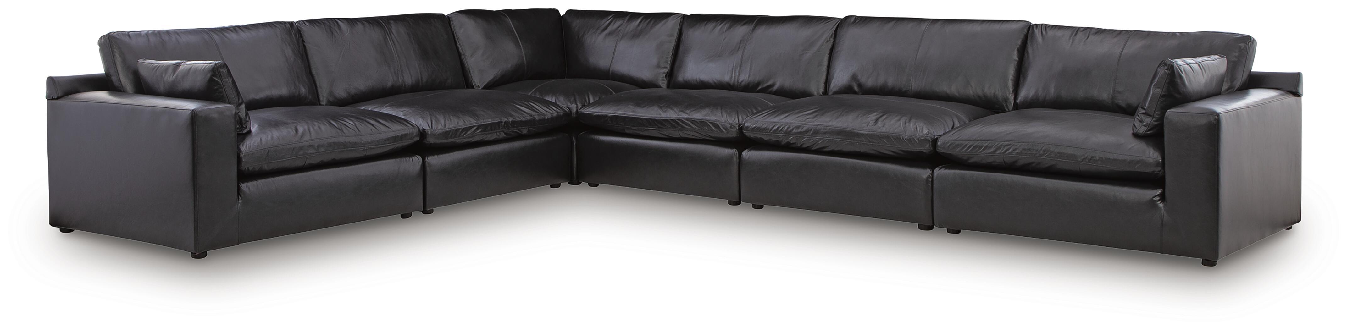 Emilia – 6-Piece Sectional – Black