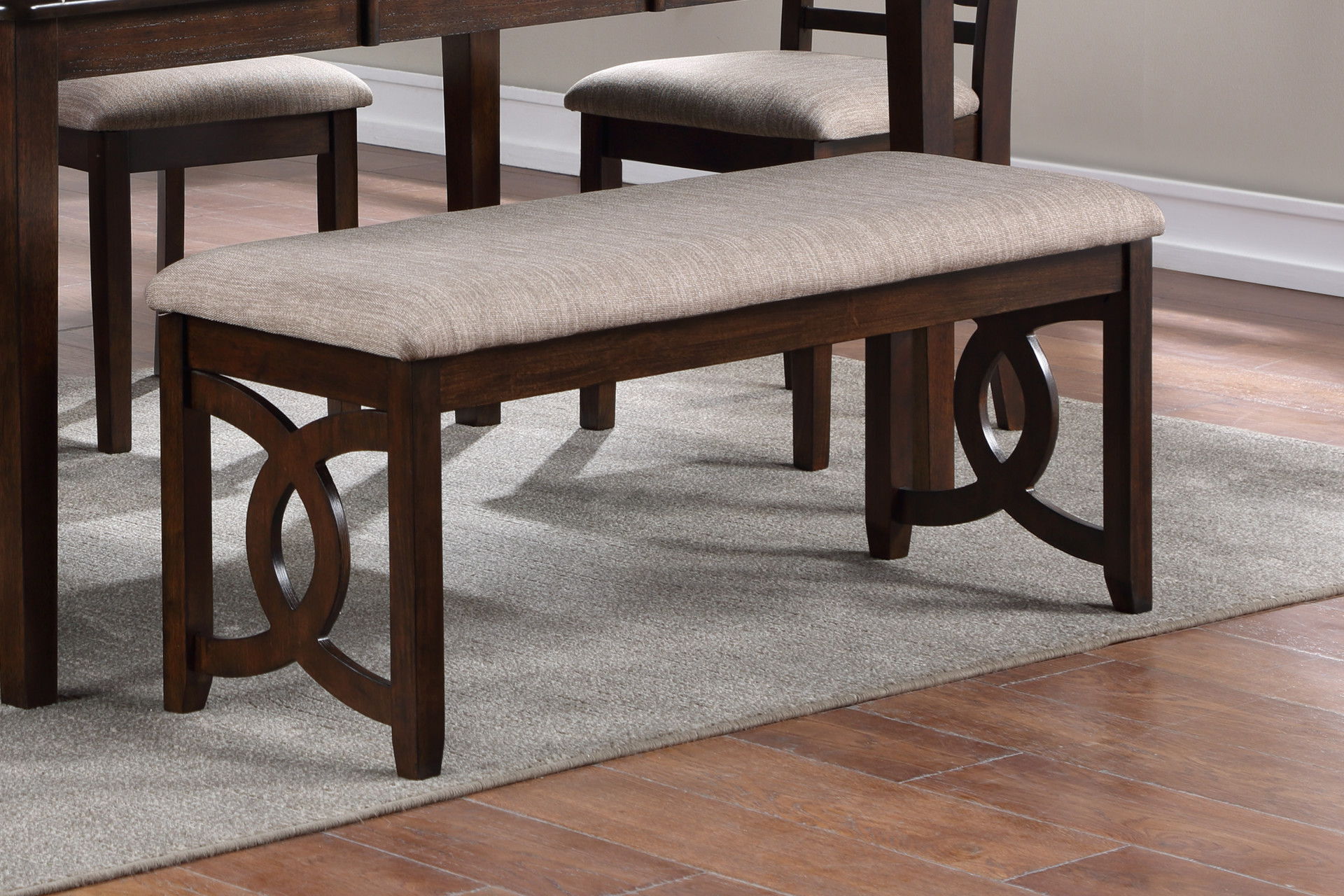 Gia - Bench - Cherry, dark brown