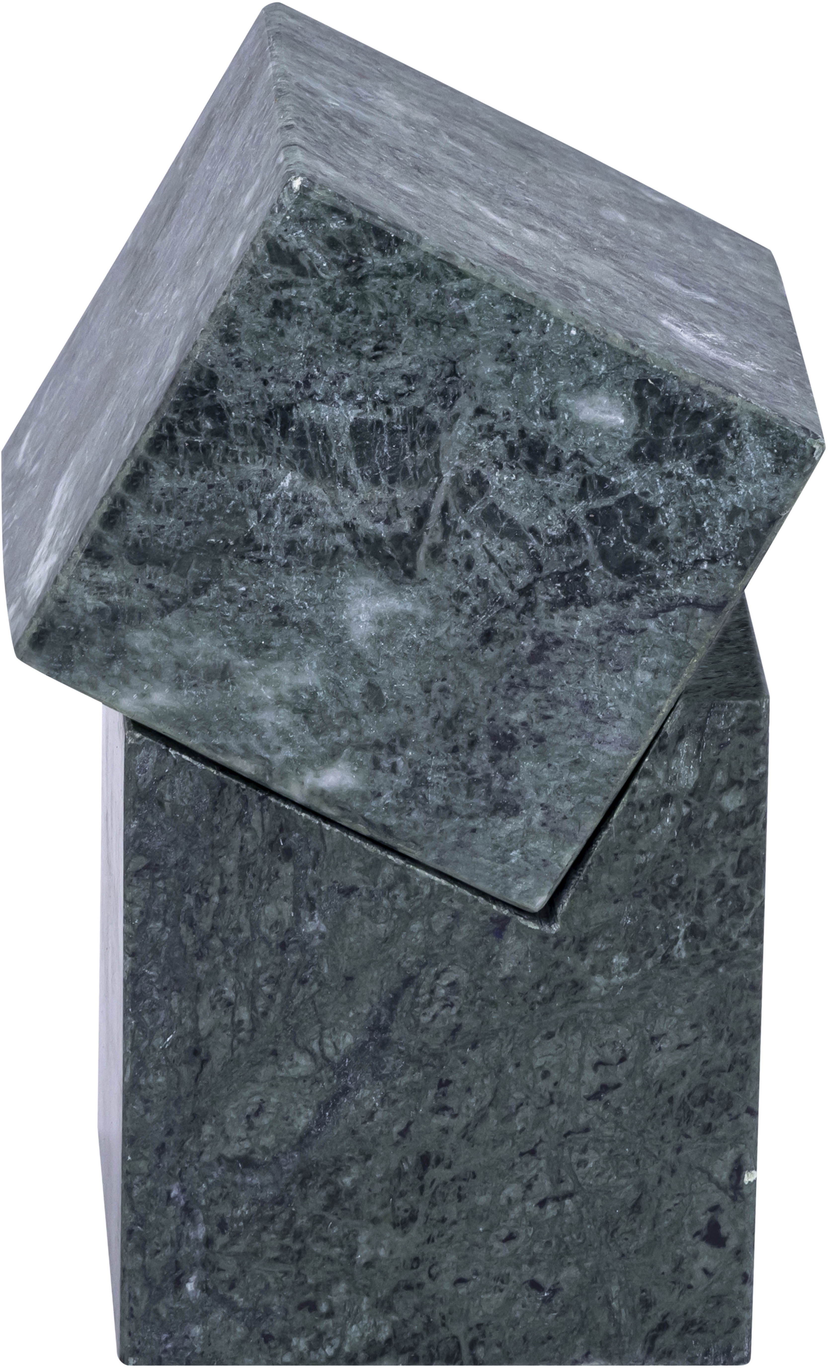 Quad - Marble Decorative Cube - Green