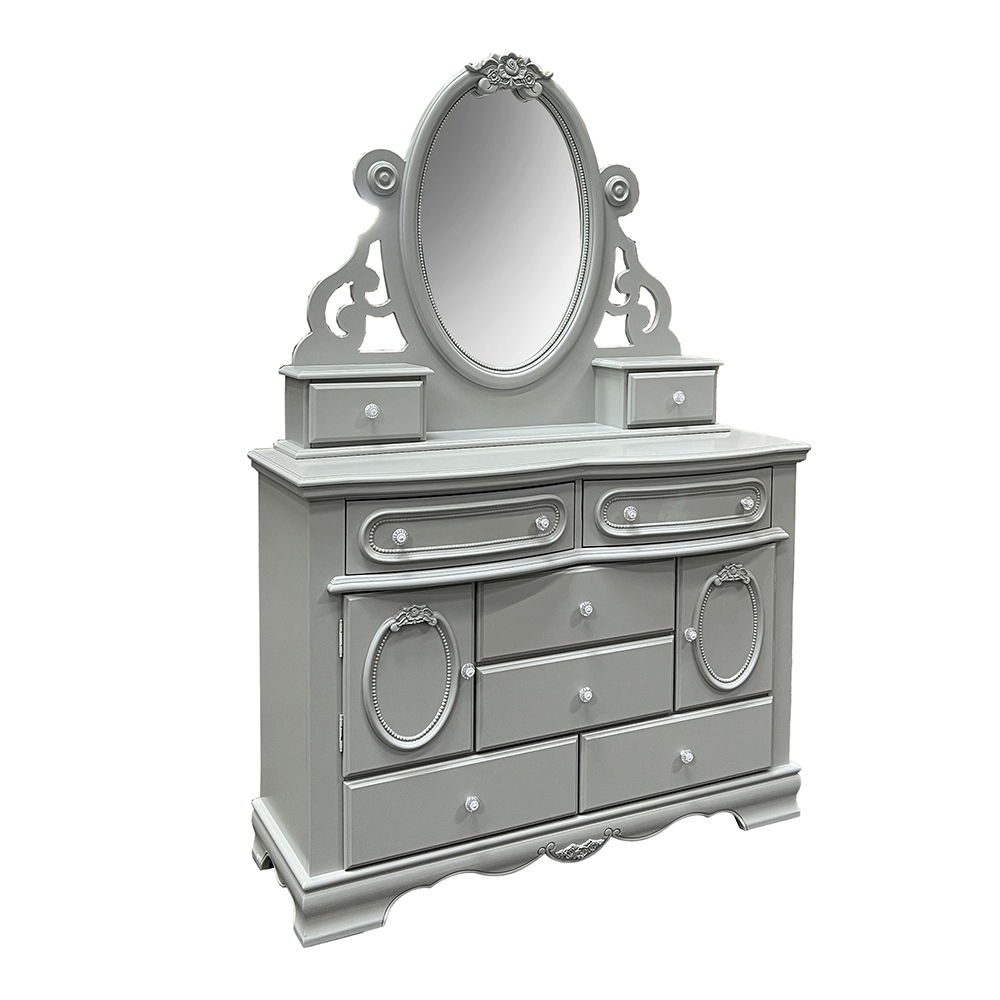 Flora - Dresser - Gray, light gray, view 6