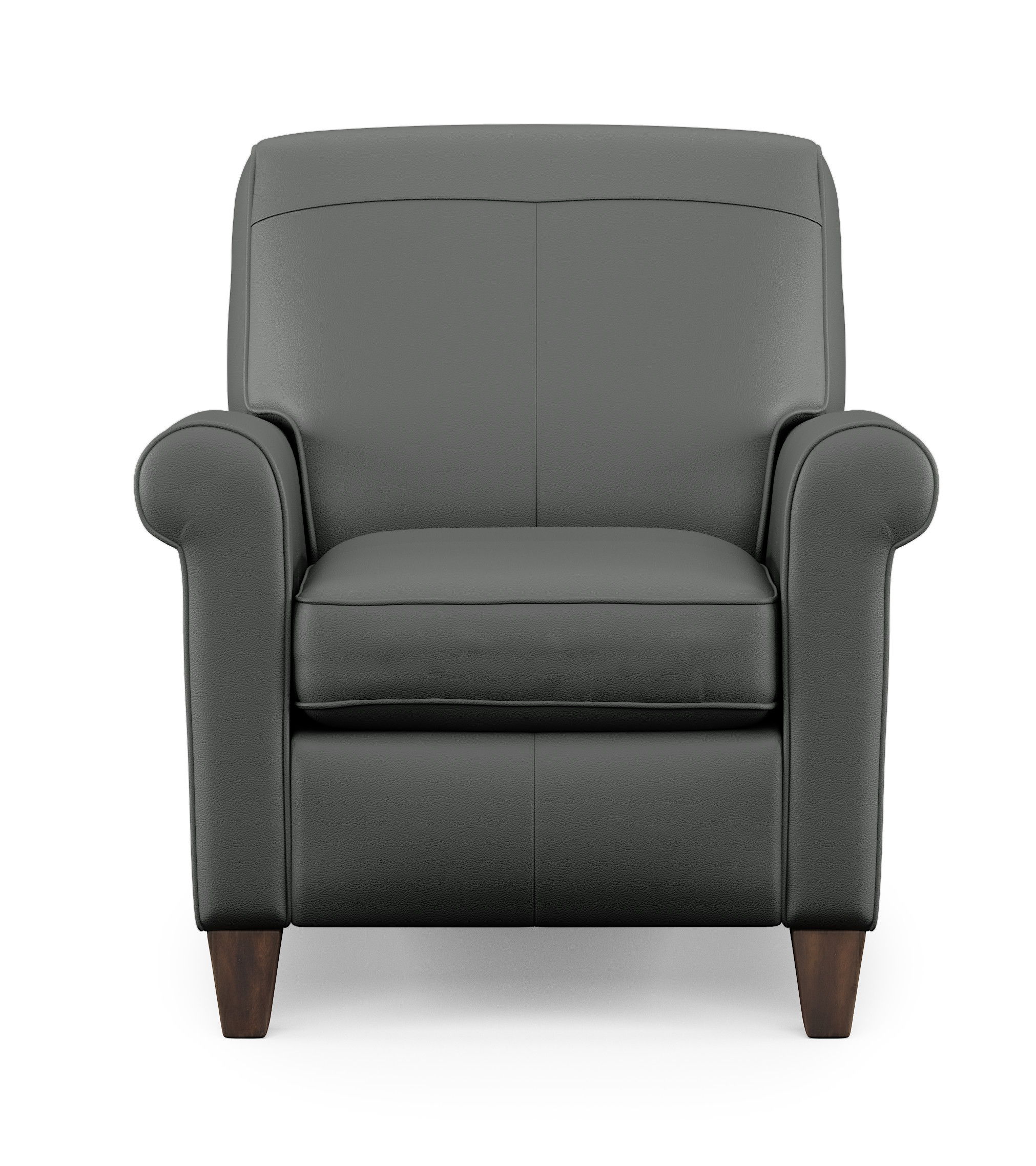 Dana - Leather High-Leg Recliner, dark gray, view 6