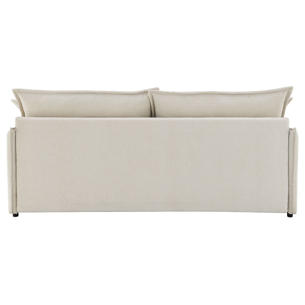Elisea - Sofa With Sleeper - Beige Fabirc, beige, view 6