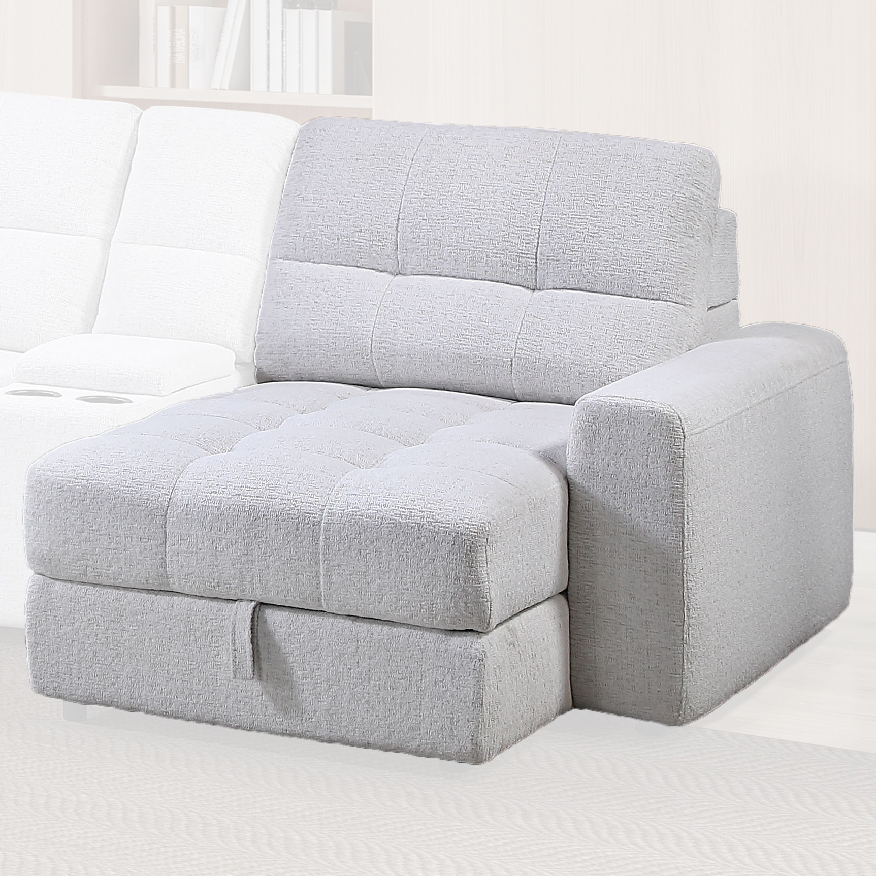 Snyder - RAF Recliner With Slider - White