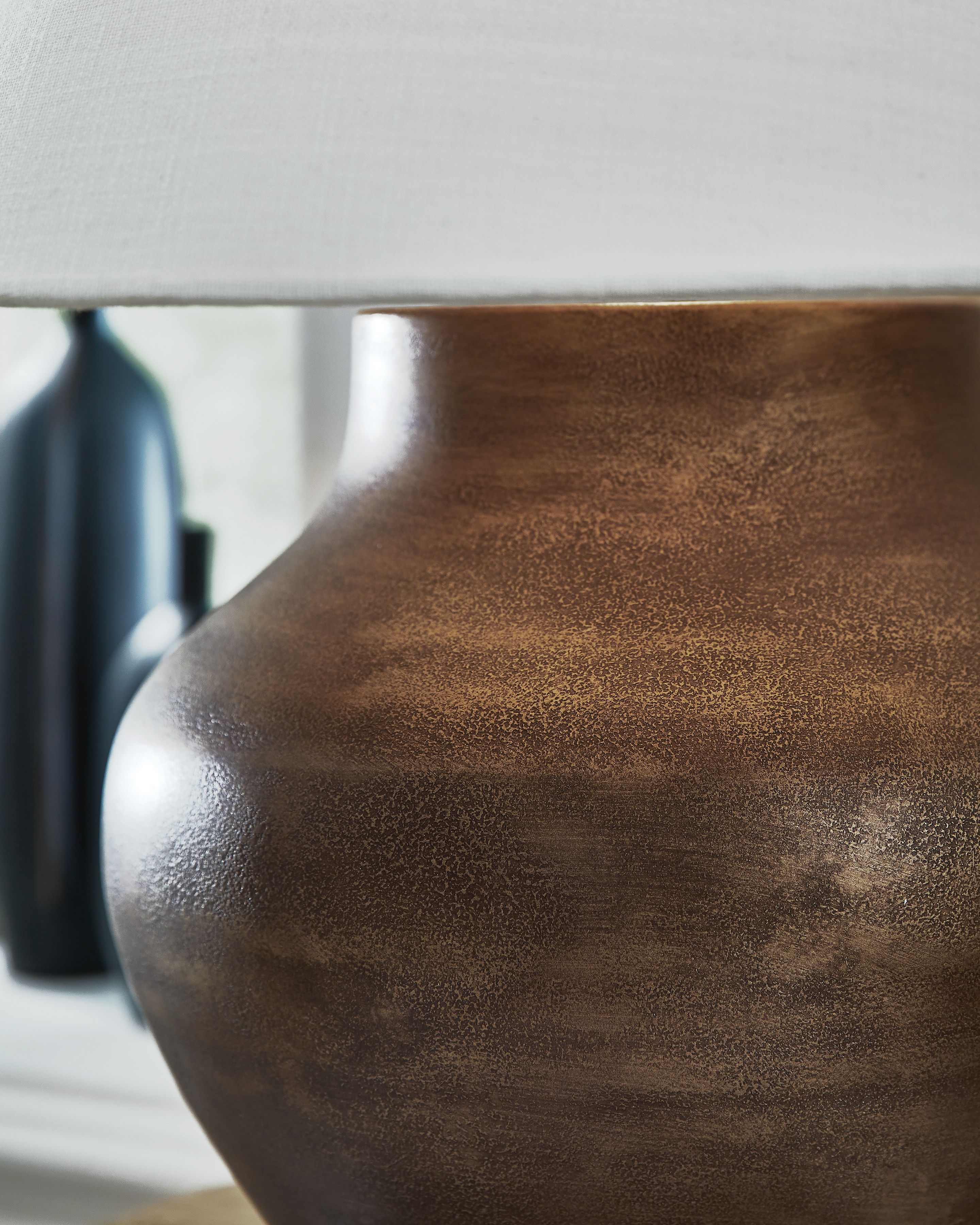 Ashley Furniture Whitham - Metal Table Lamp - Antique Copper Finish - Image 3