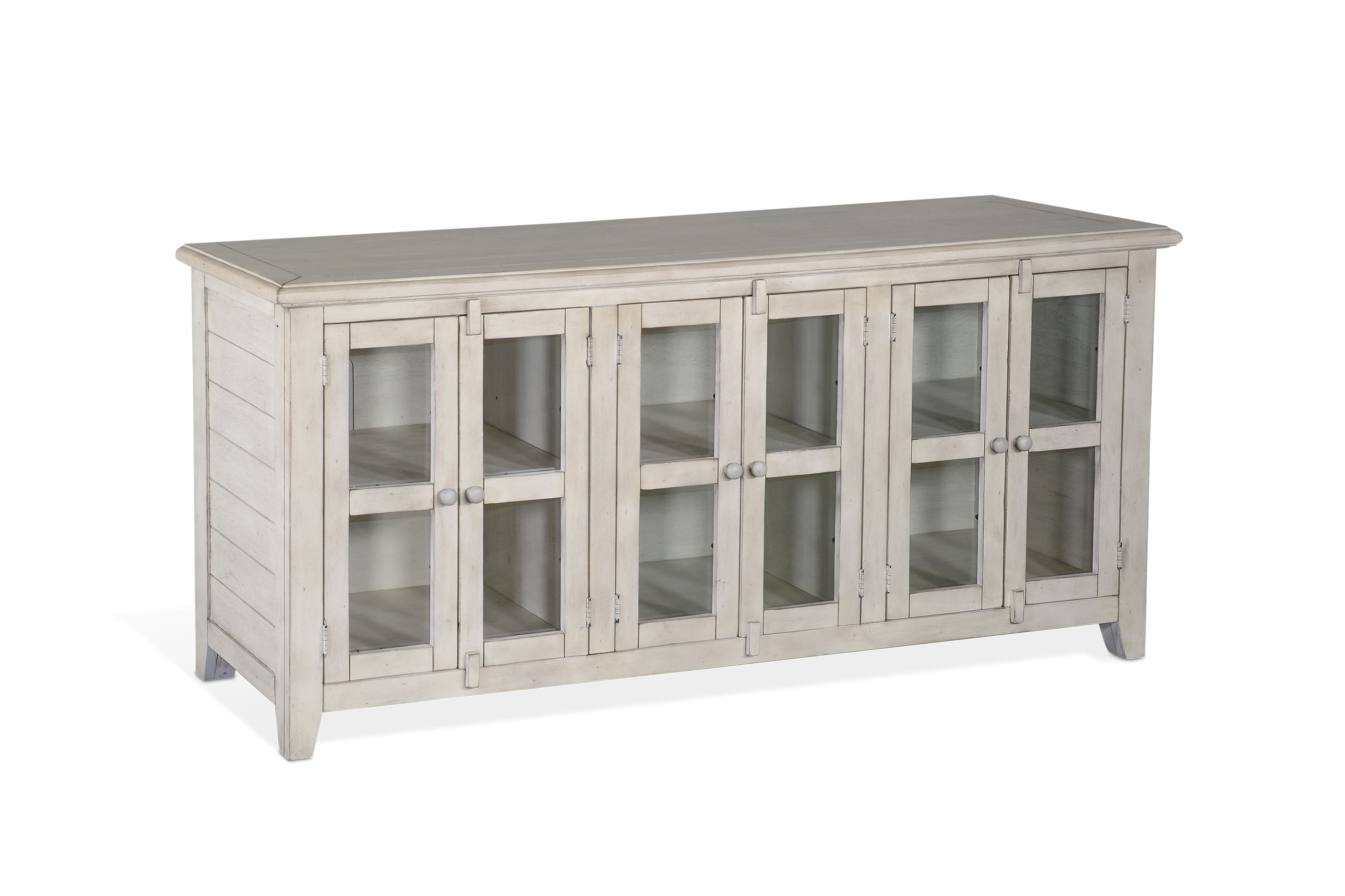 70\" TV Console - Marble White Image