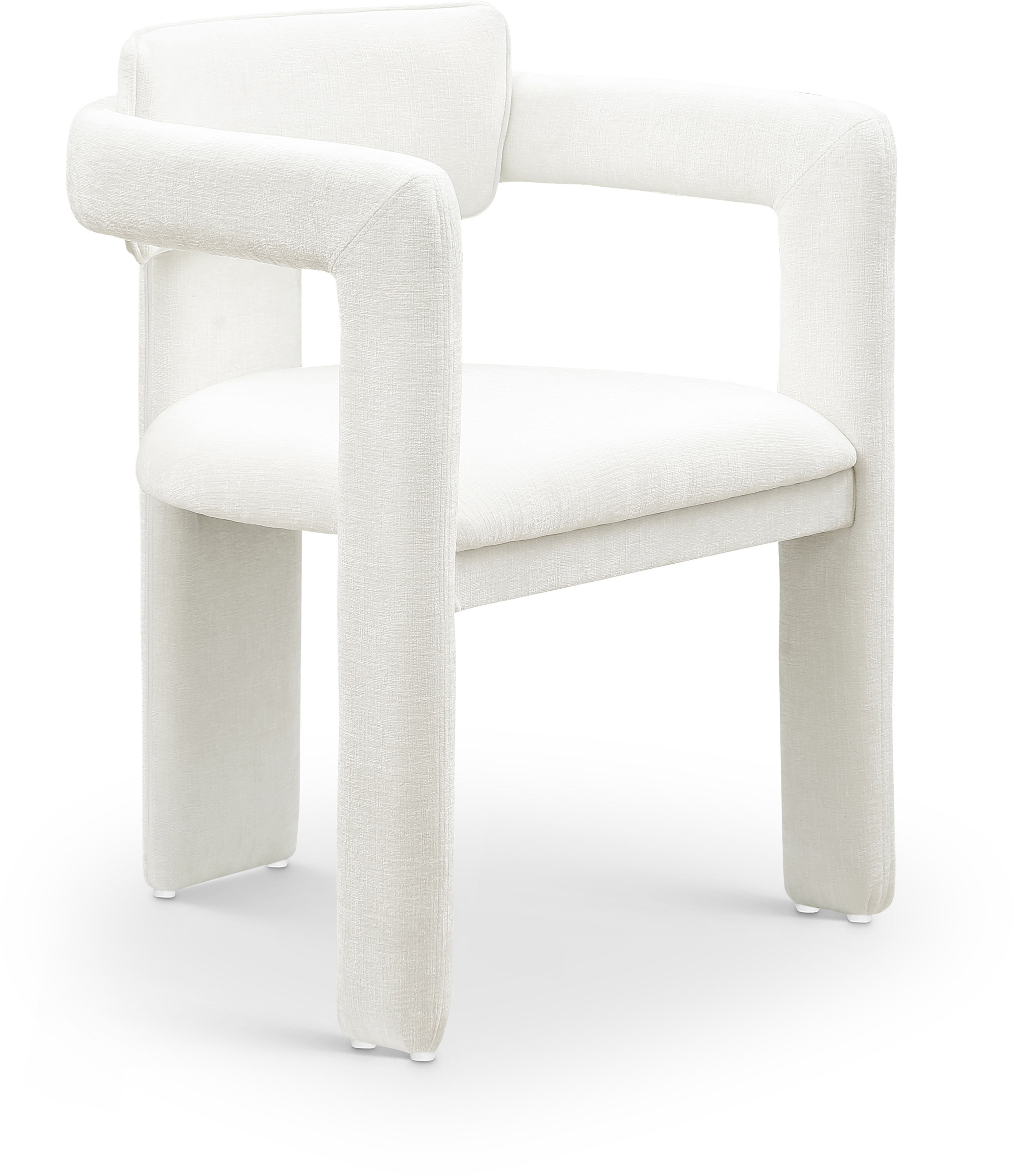 Brenda - Chenille Dining Chair (Set of 2) - Cream