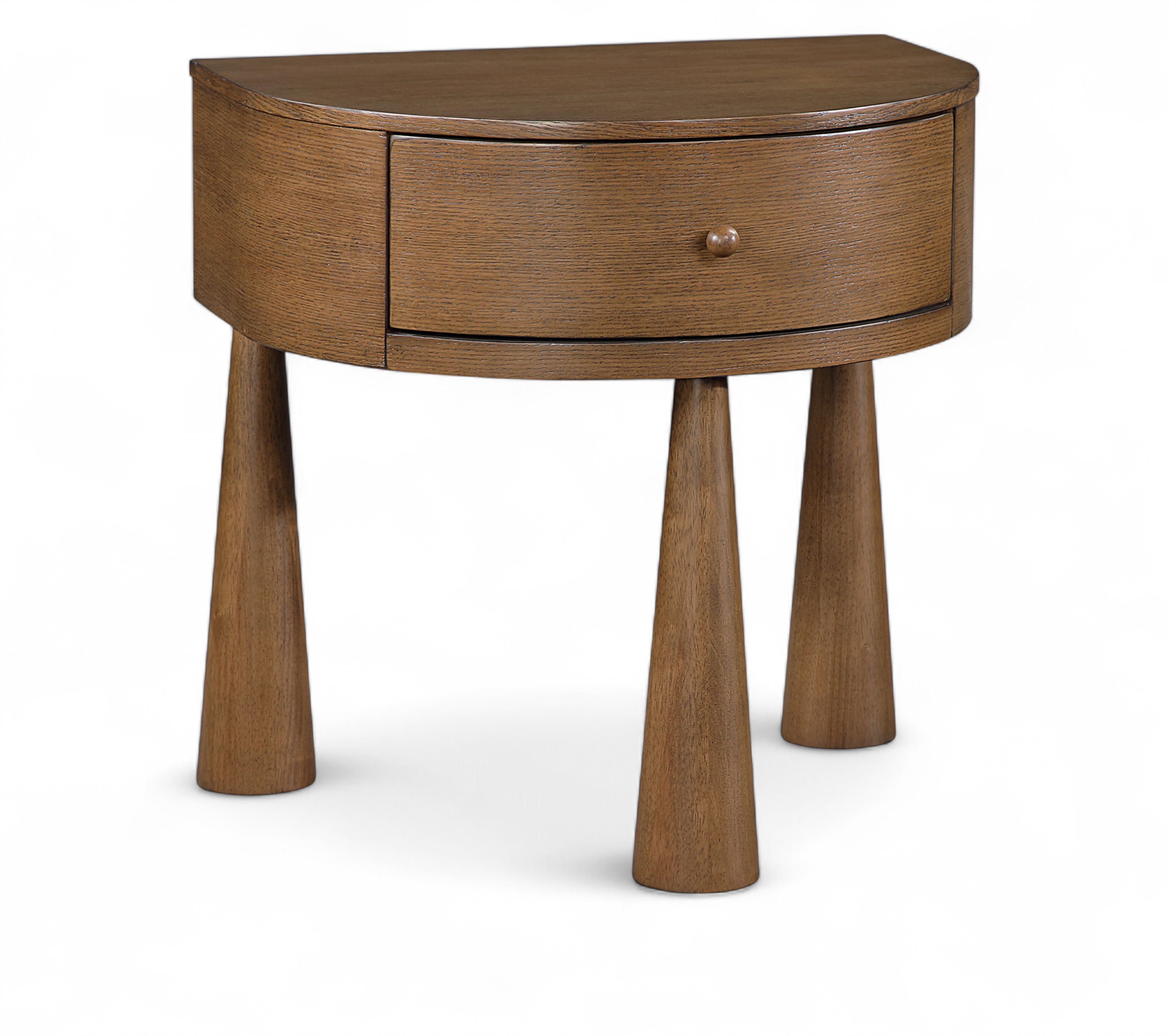 Oasis - Acacia Veneer And Solid Wood Night Stand - Brown