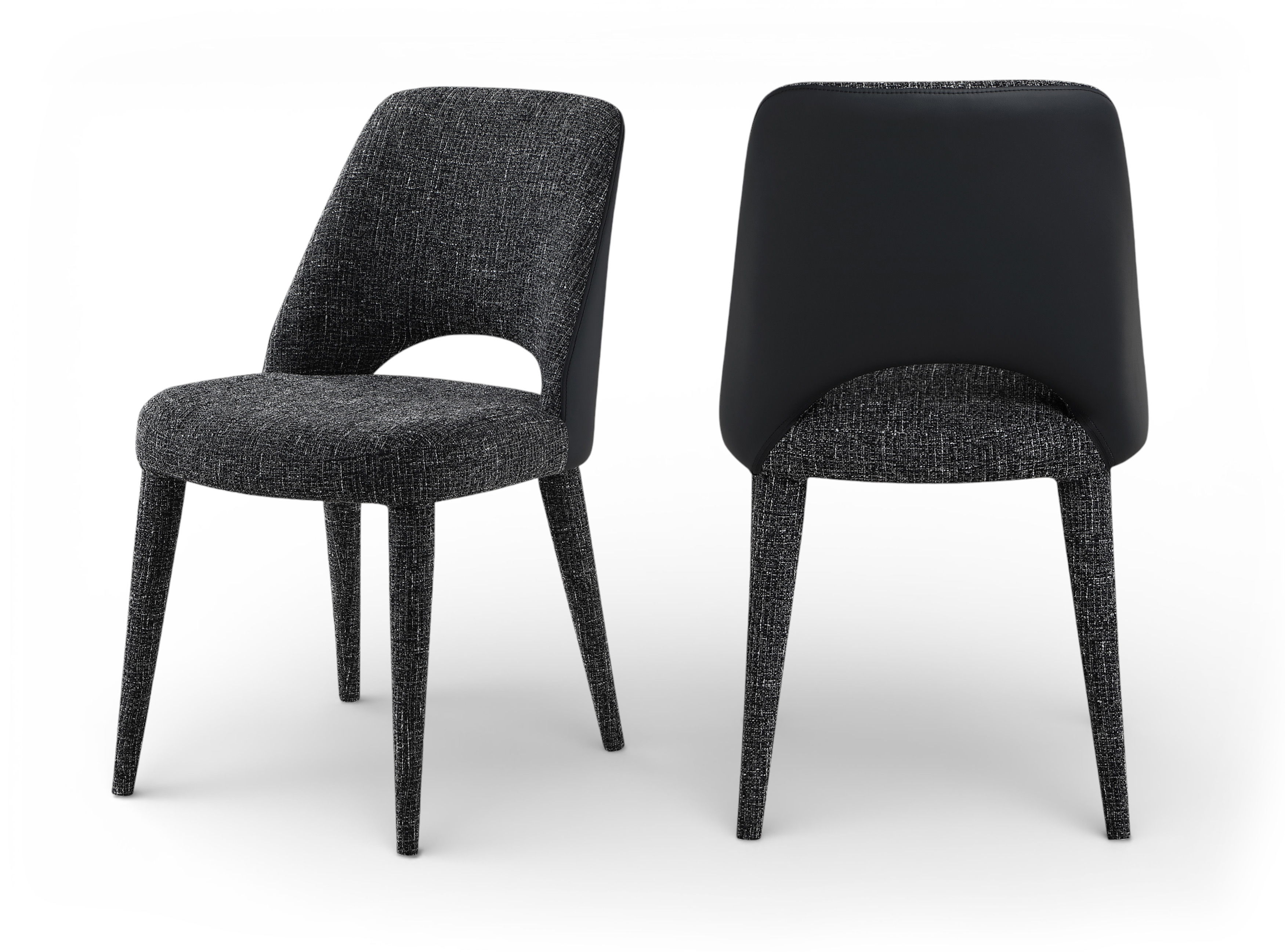 Cici - Fabric Upholstered Dining Chair (Set of 2) - Black