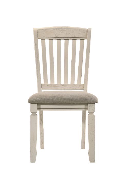 Fedele - Side Chair (Set of 2) - Tan Fabric & Cream, beige, view 4