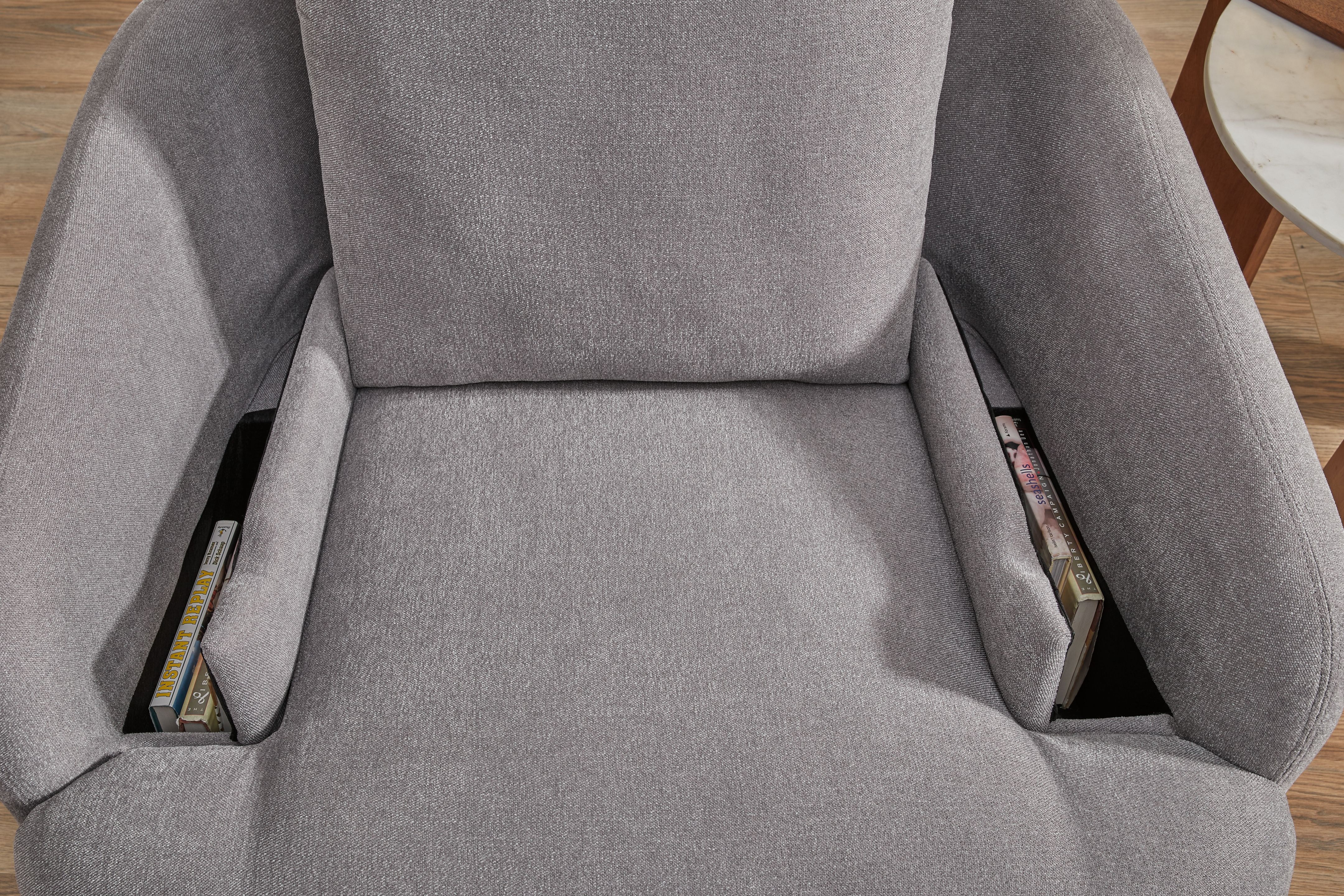 Ashley Furniture Modmax - Swivel Glider Recliner - Granite - Image 9