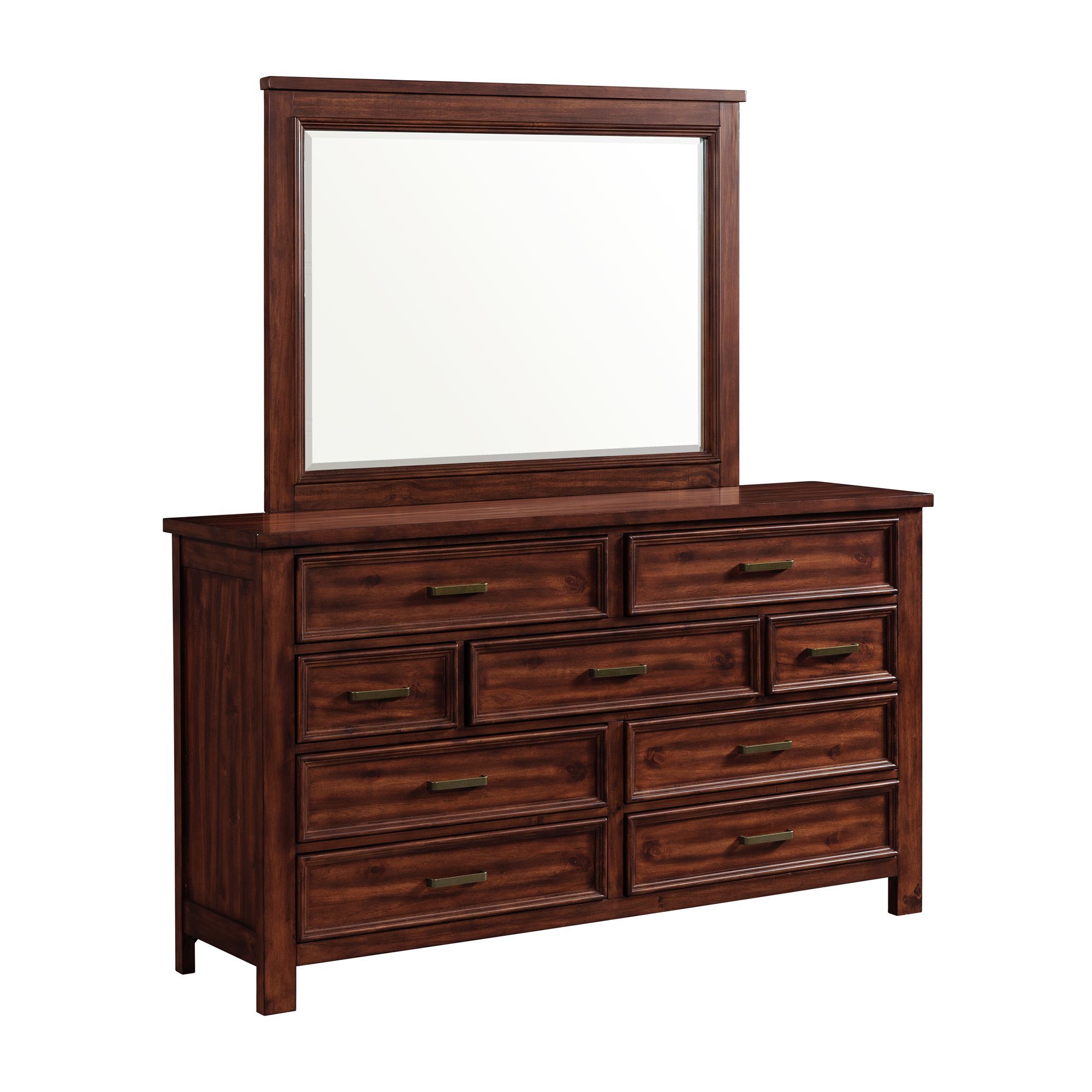 Dresser And Mirror Set