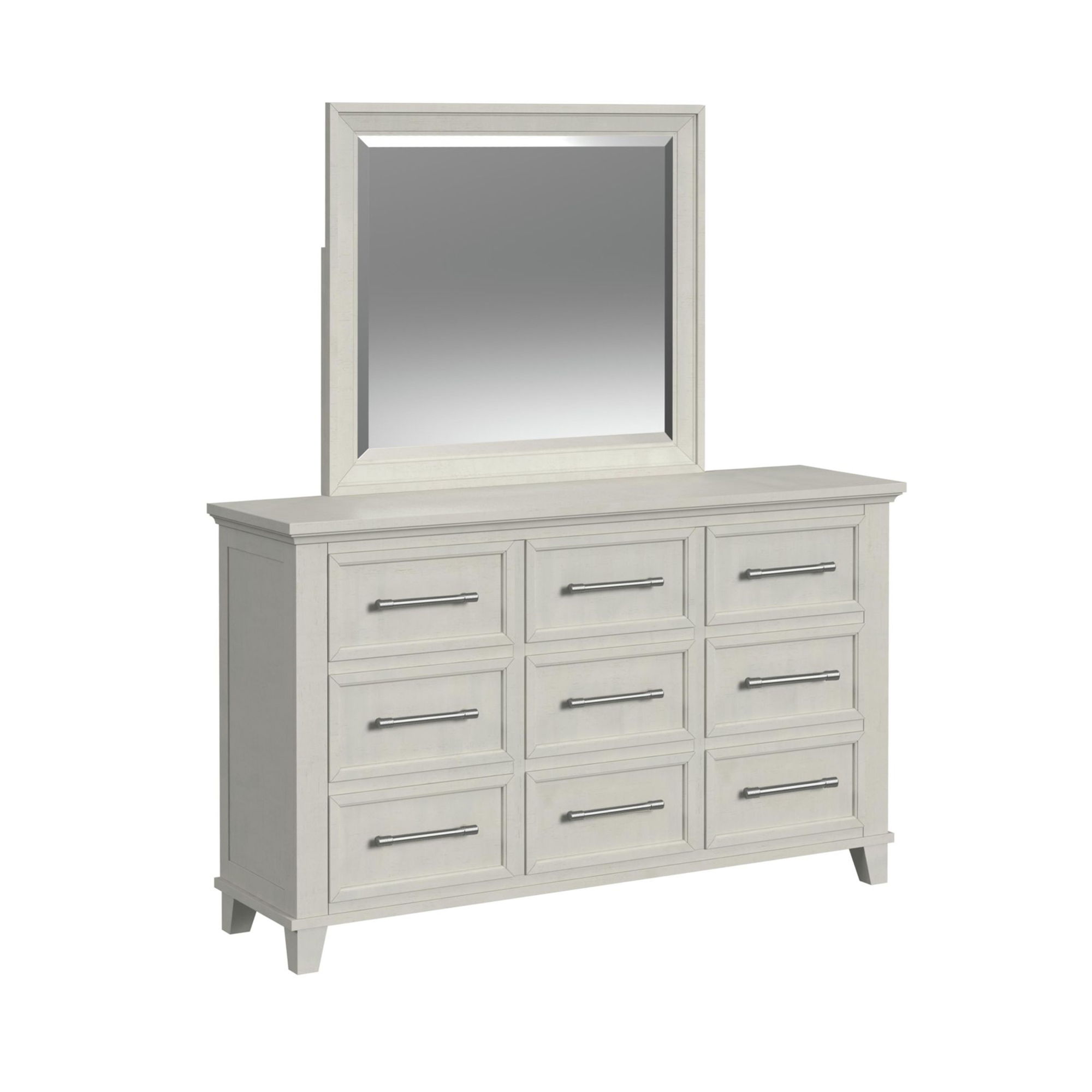 Dresser And Mirror Set
