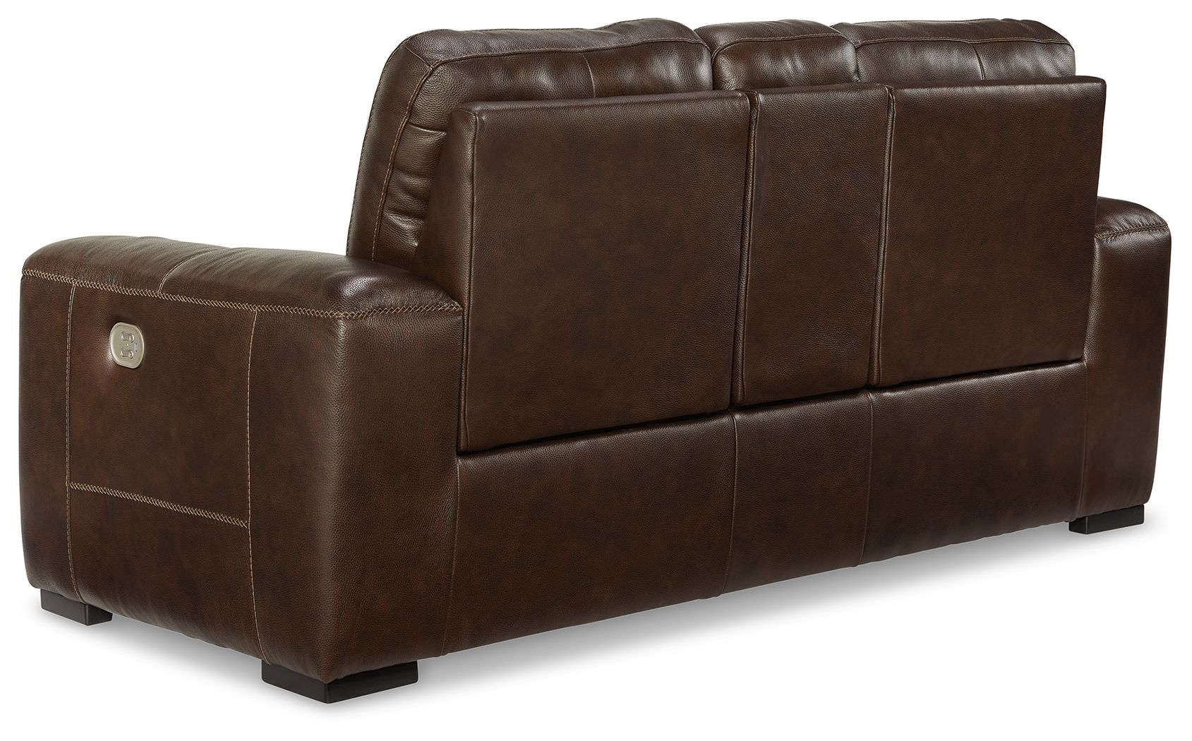 Ashley Furniture Alessandro - PWR REC Loveseat/Con/Adj HDRST - Walnut - Image 6
