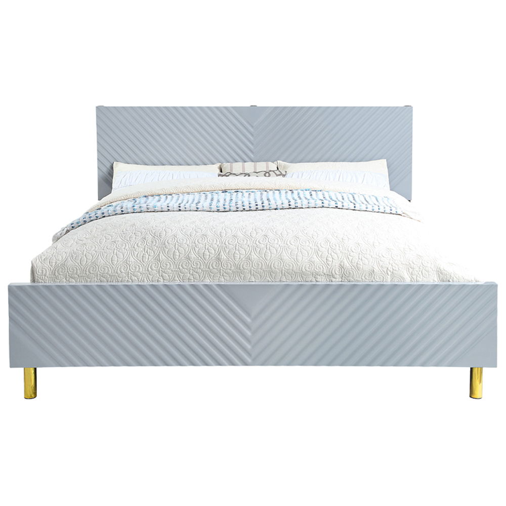Gaines - Queen Bed - Gray High Gloss, gray, view 8