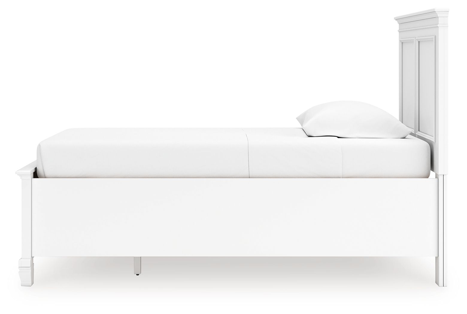 Ashley Furniture Fortman - Twin Panel Storage Bed - White - Image 9