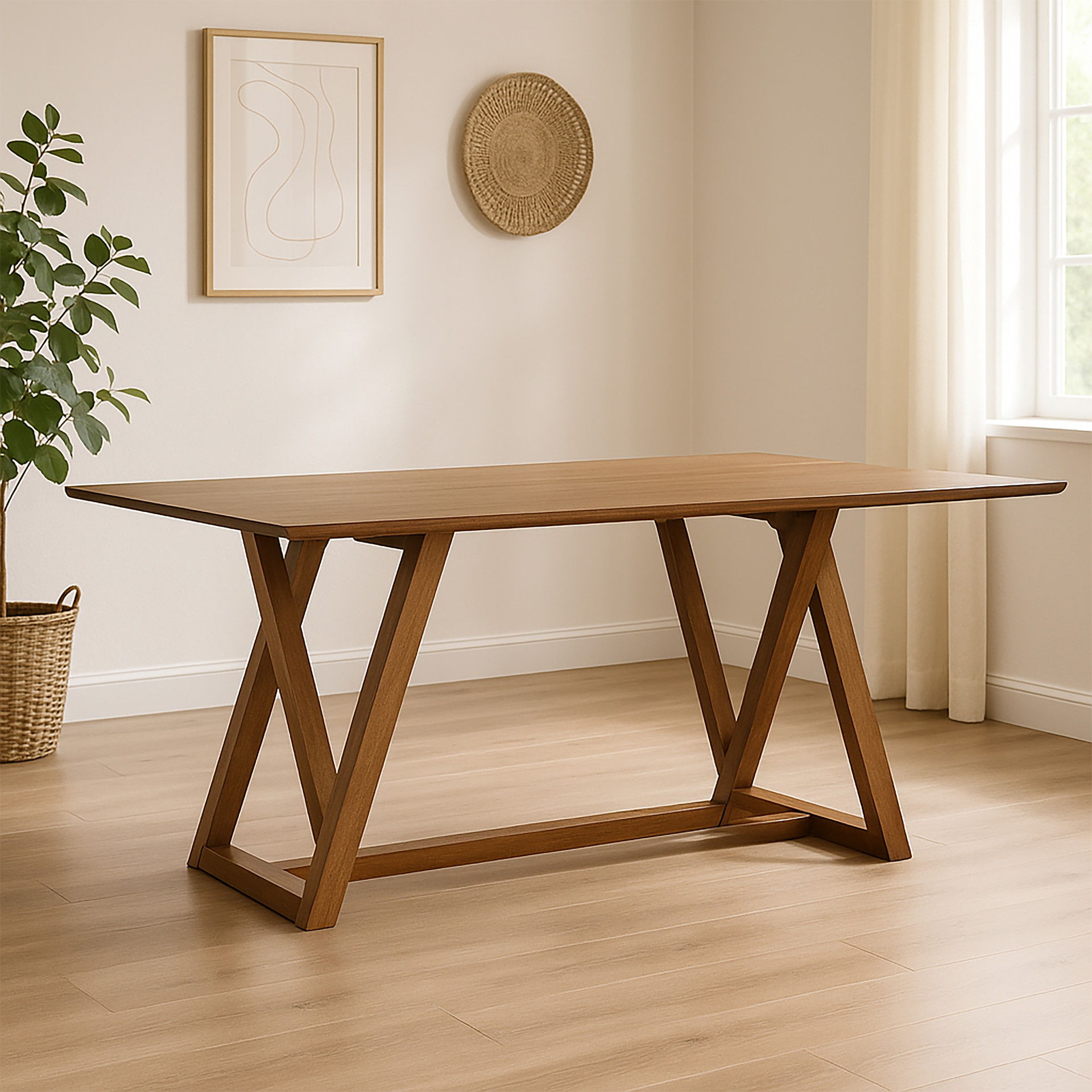 Putnam - Counter Table - Walnut, dark brown