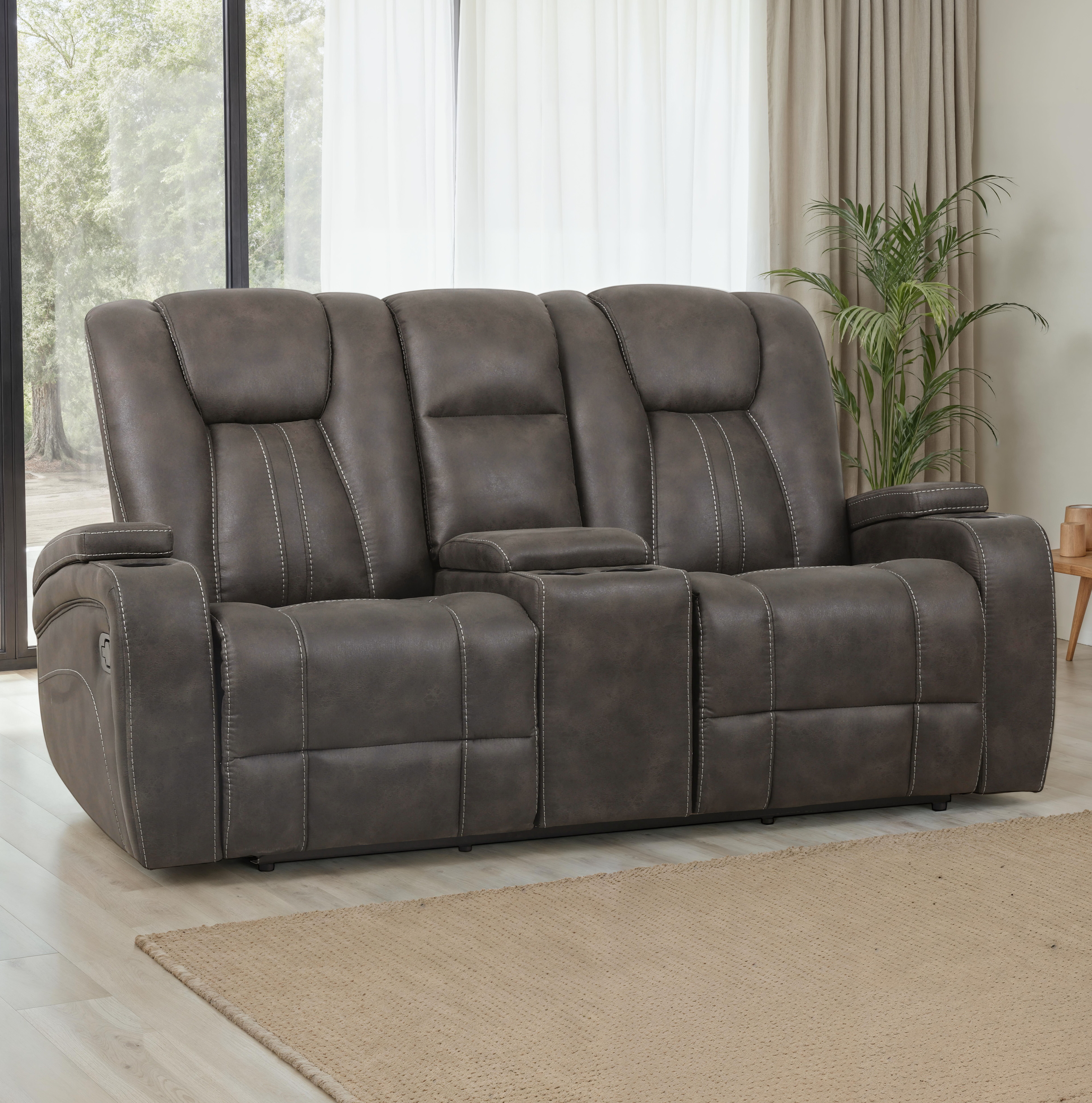 Marlow - Manual Recliner Loveseat - Charcoal