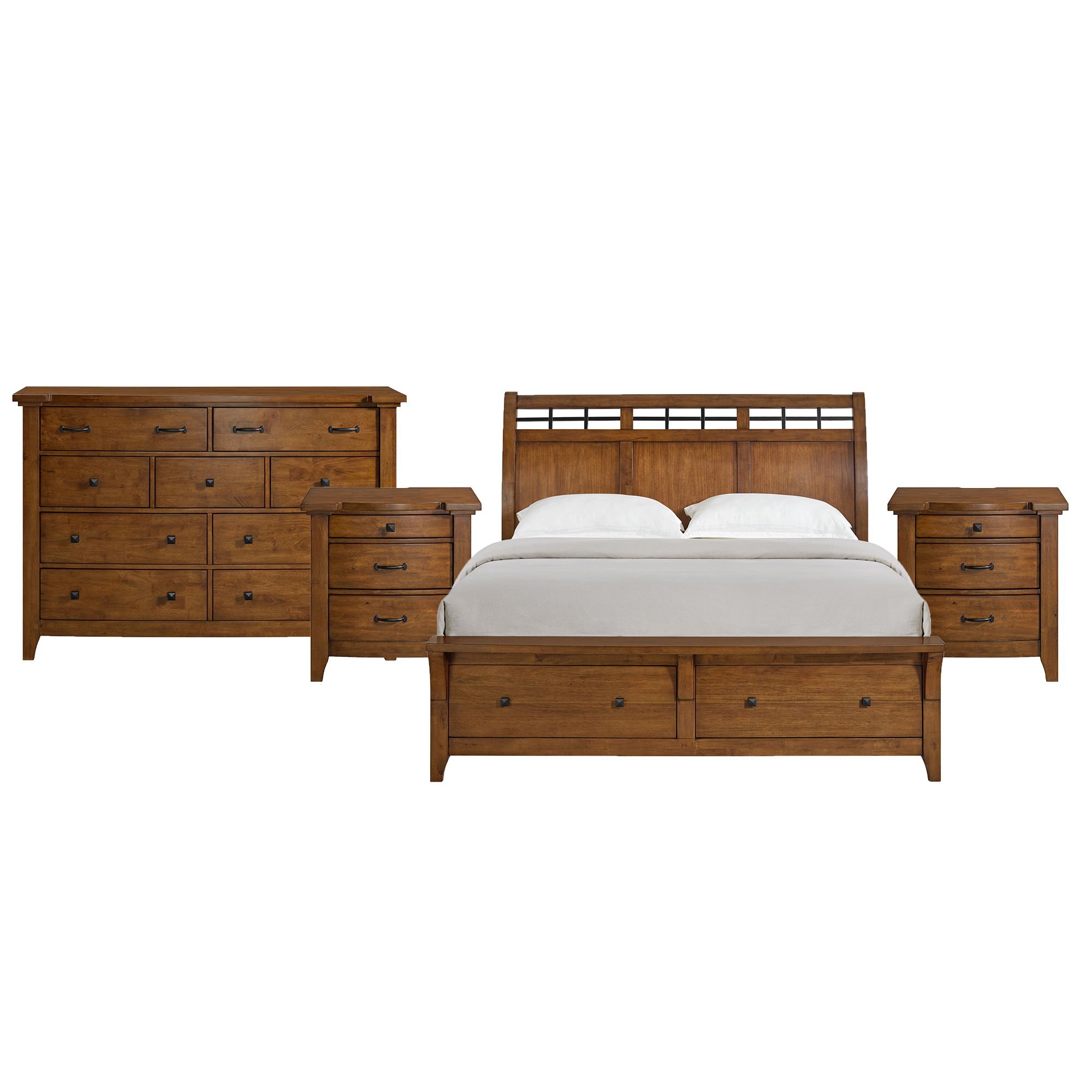 King · 4 Pc · Bedroom Set