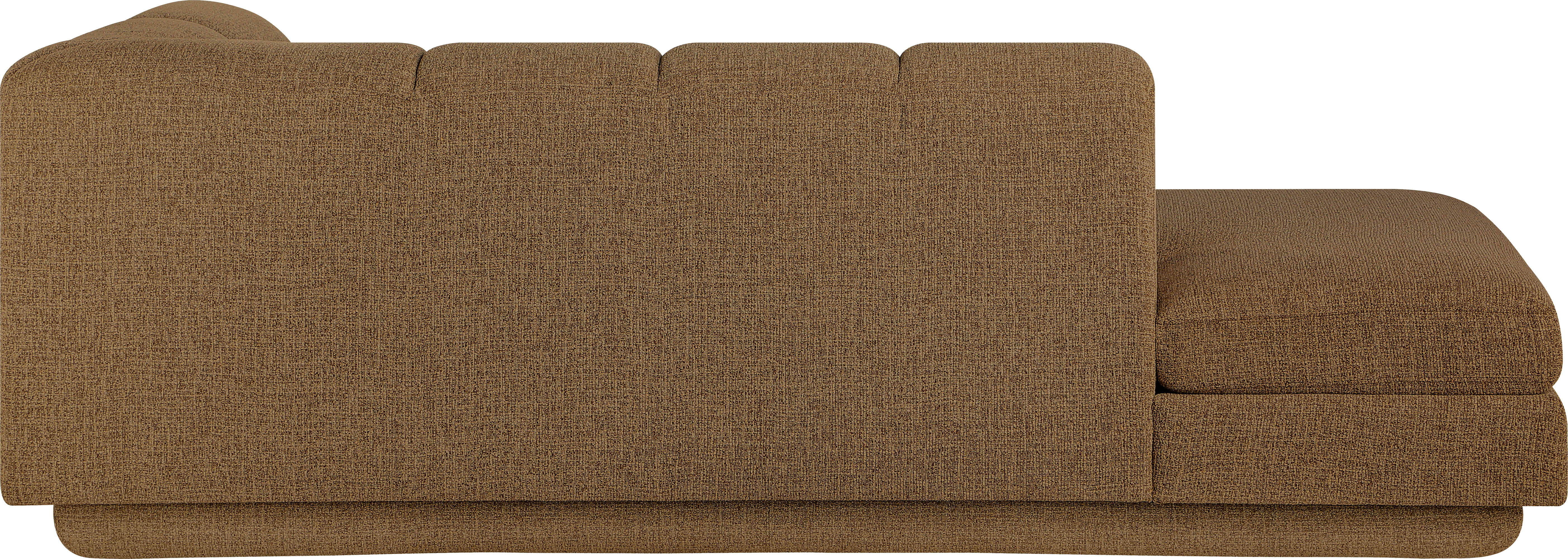 Modari - Fabric Upholstered Right Arm Chaise - Brown