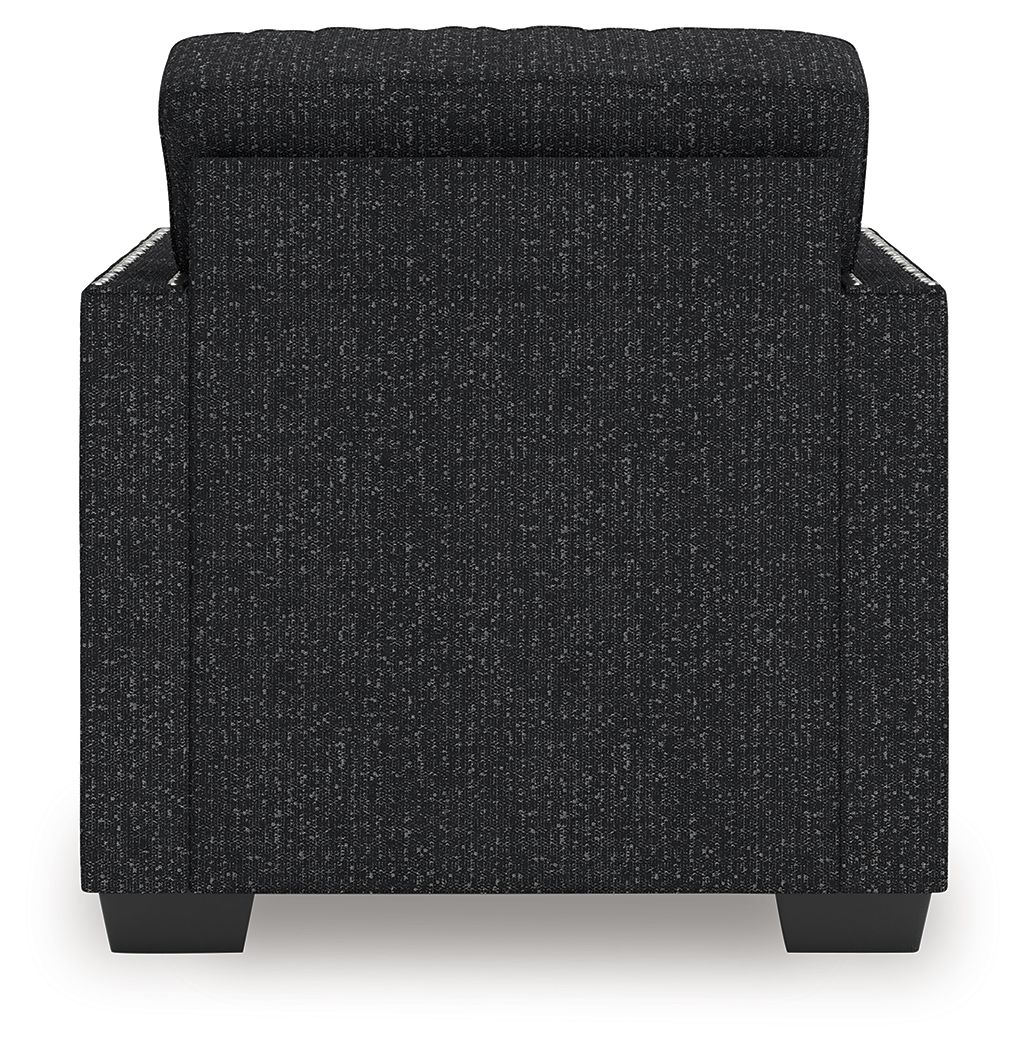 Ashley Furniture Jasmine Peaks - 2 Pc. - Chair, Ottoman - Coal - Image 4