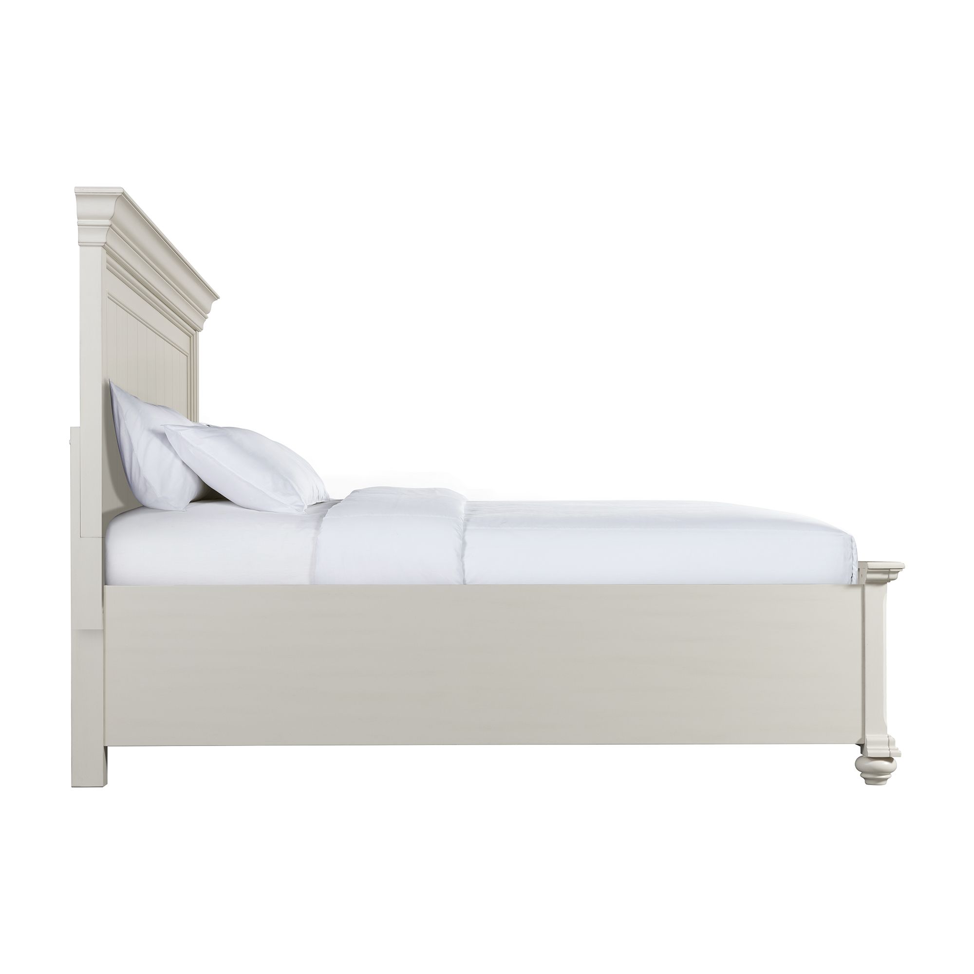 Slater - King Platform Storage Bed - White